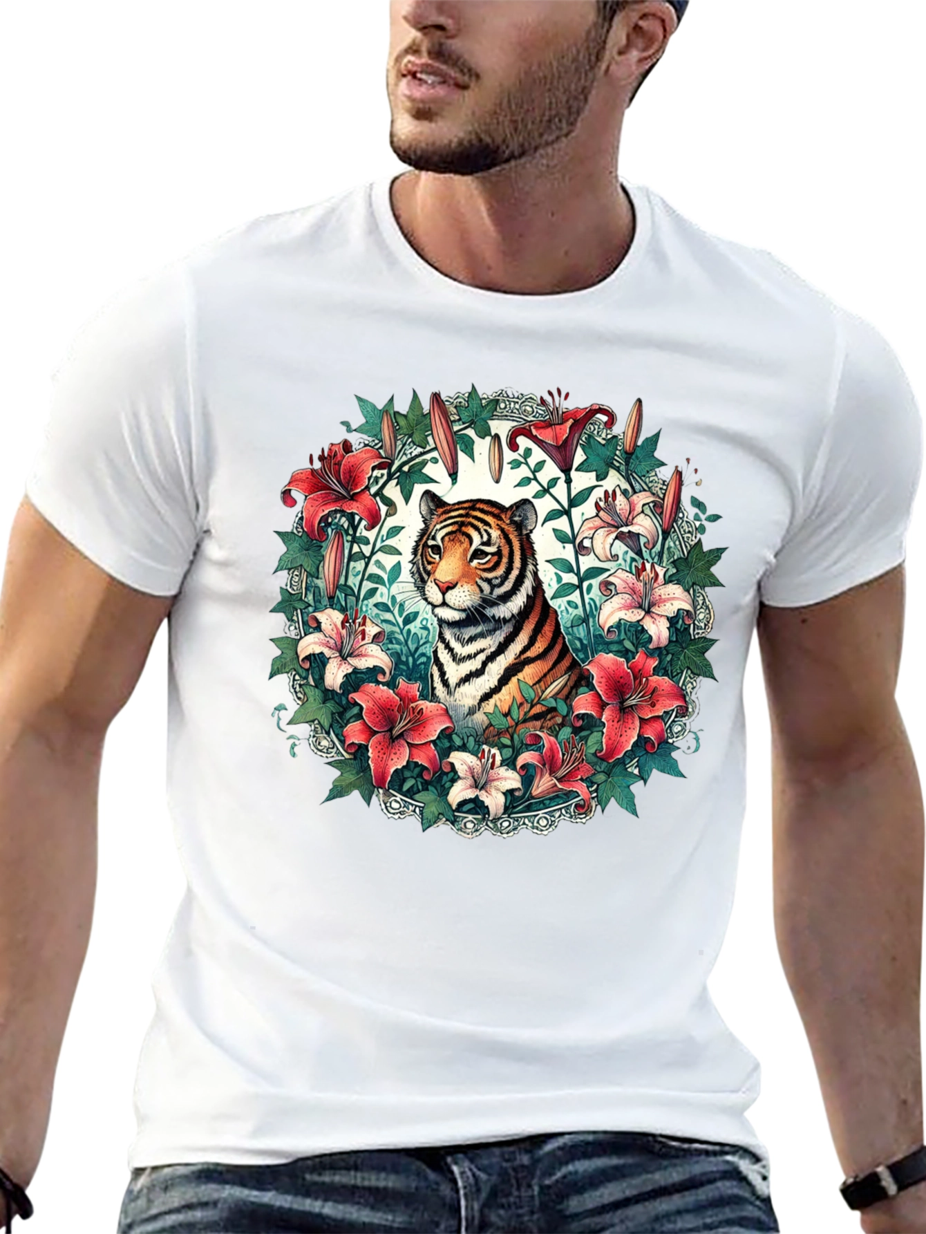 Tiger and Lily Graphic Tee - Stylish Mens Shirt
