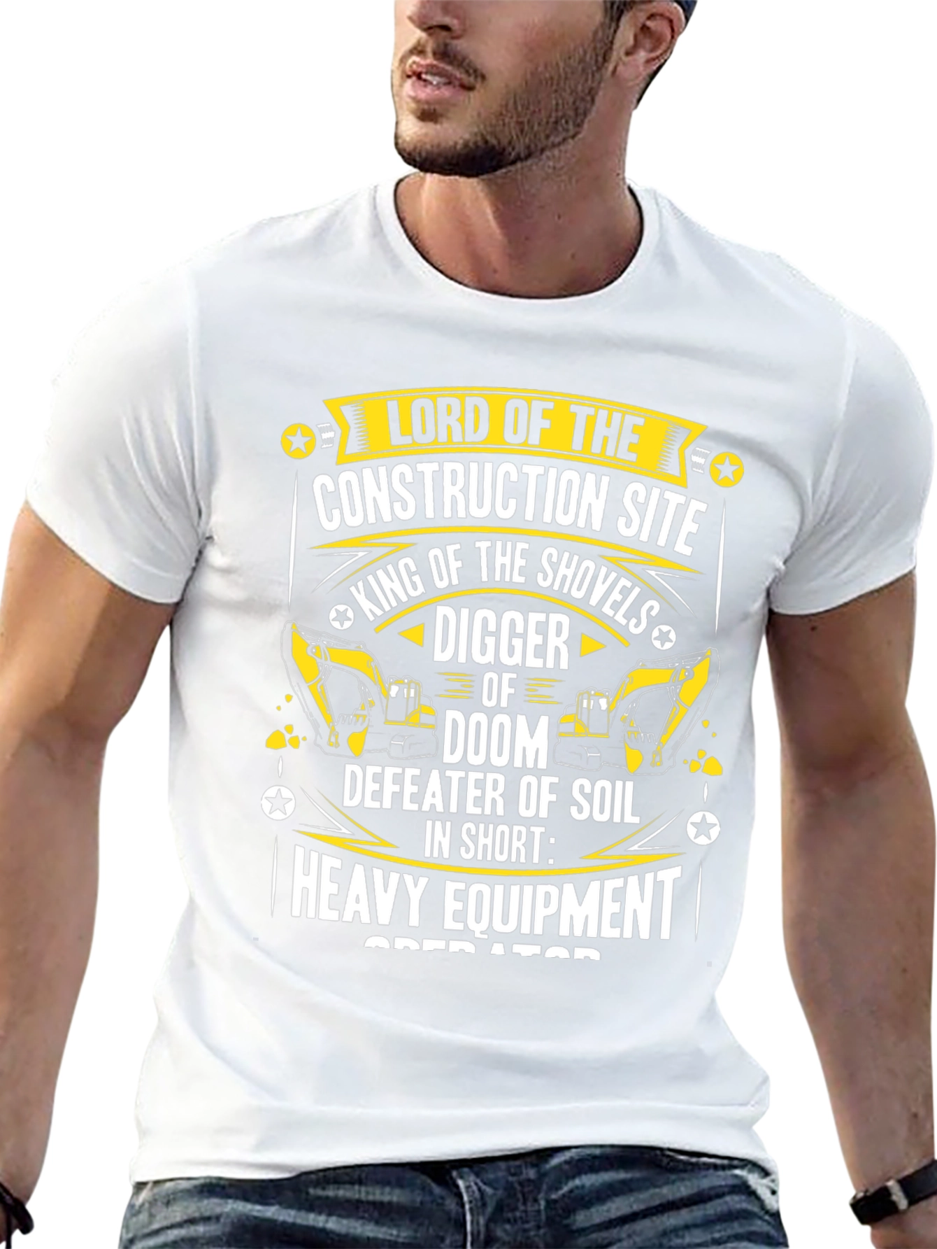 Construction Site Lord Heavy Equipment Operator T-Shirt
