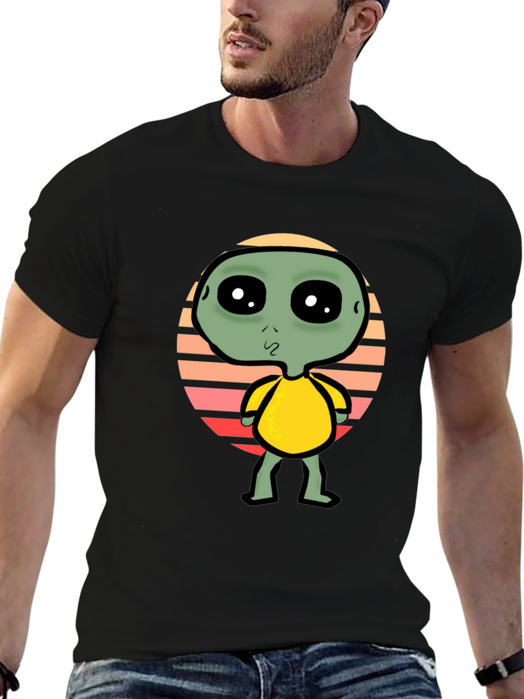 Alien Graphic Tee - Retro Style