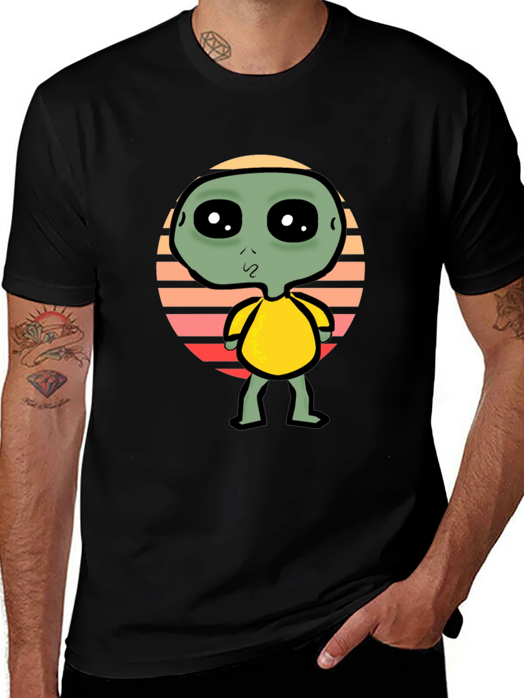 Alien Graphic Tee - Retro Style