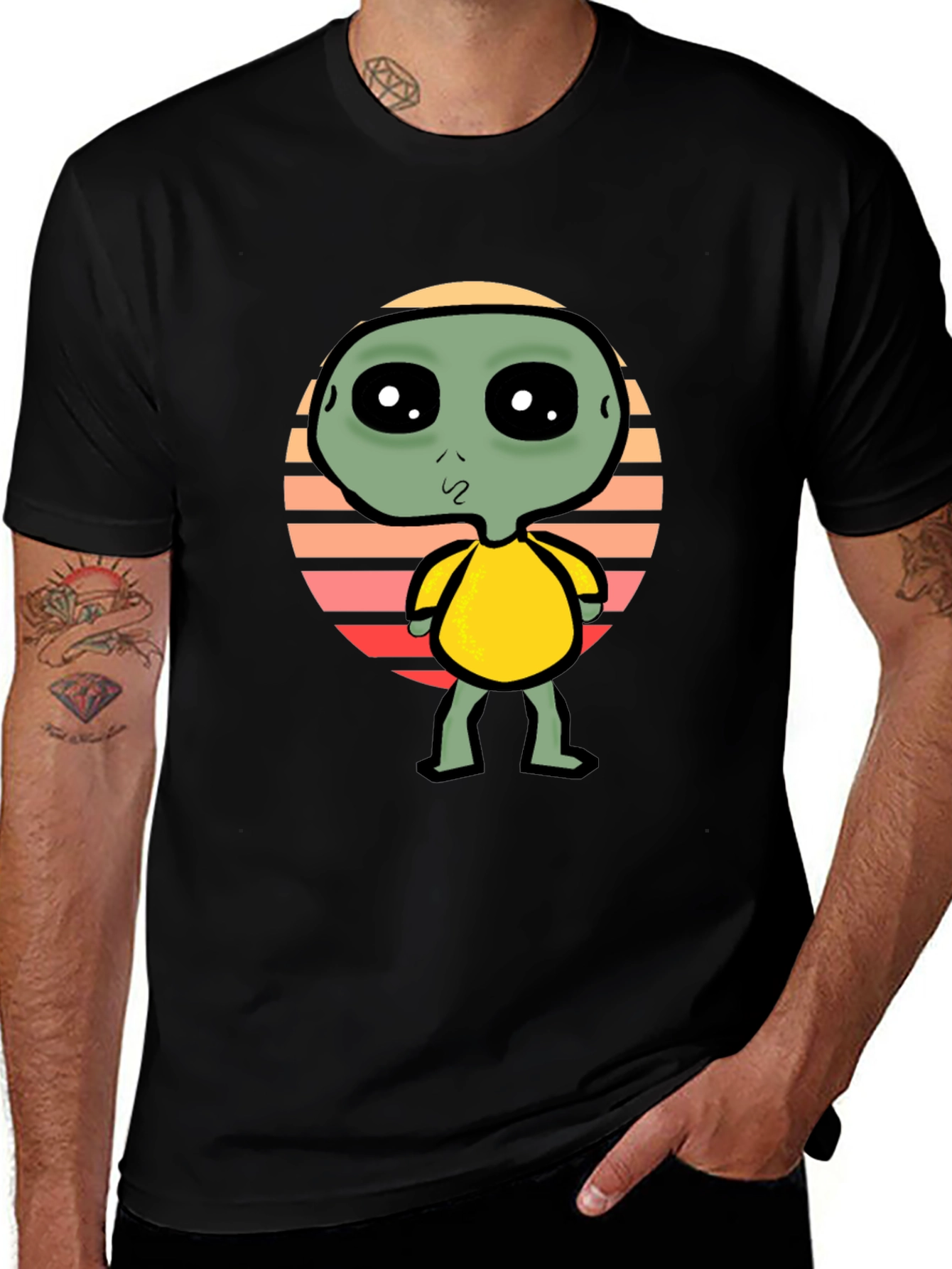 Alien Graphic Tee - Retro Style
