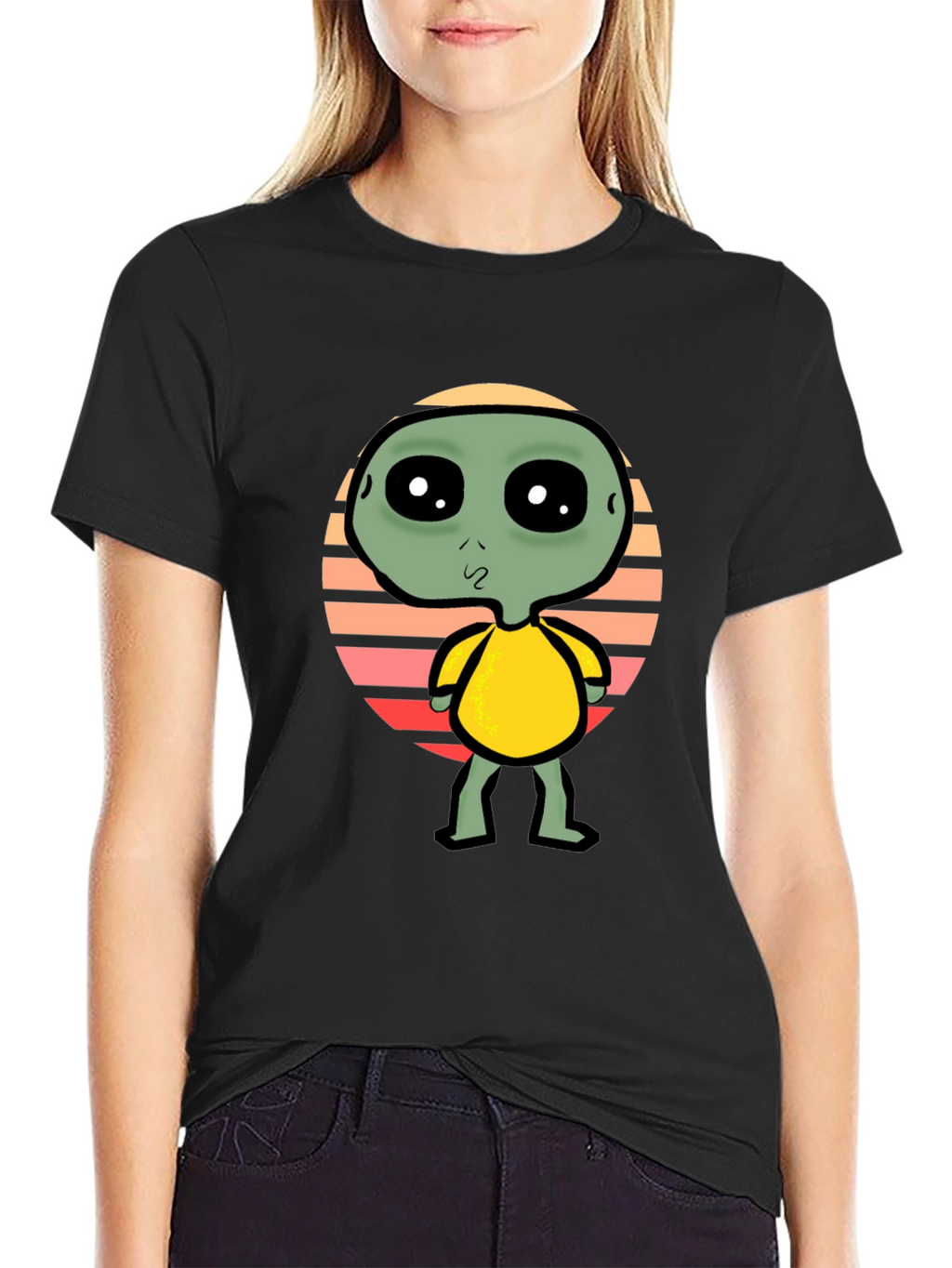 Alien Graphic Tee - Retro Style