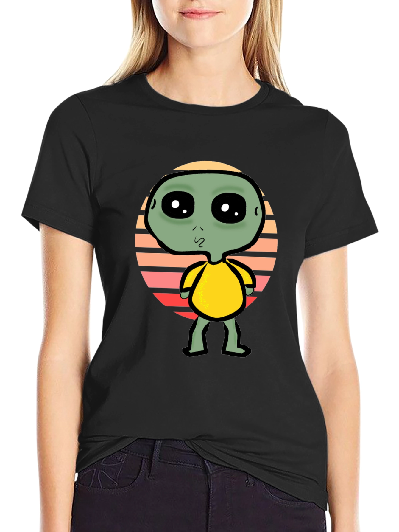 Alien Graphic Tee - Retro Style