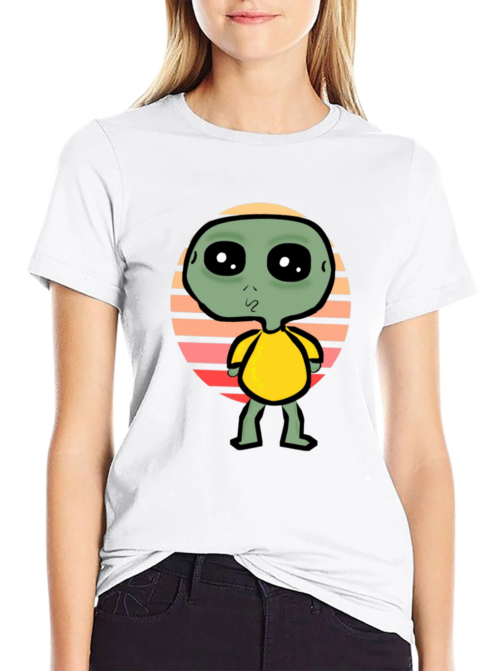 Alien Graphic Tee - Retro Style
