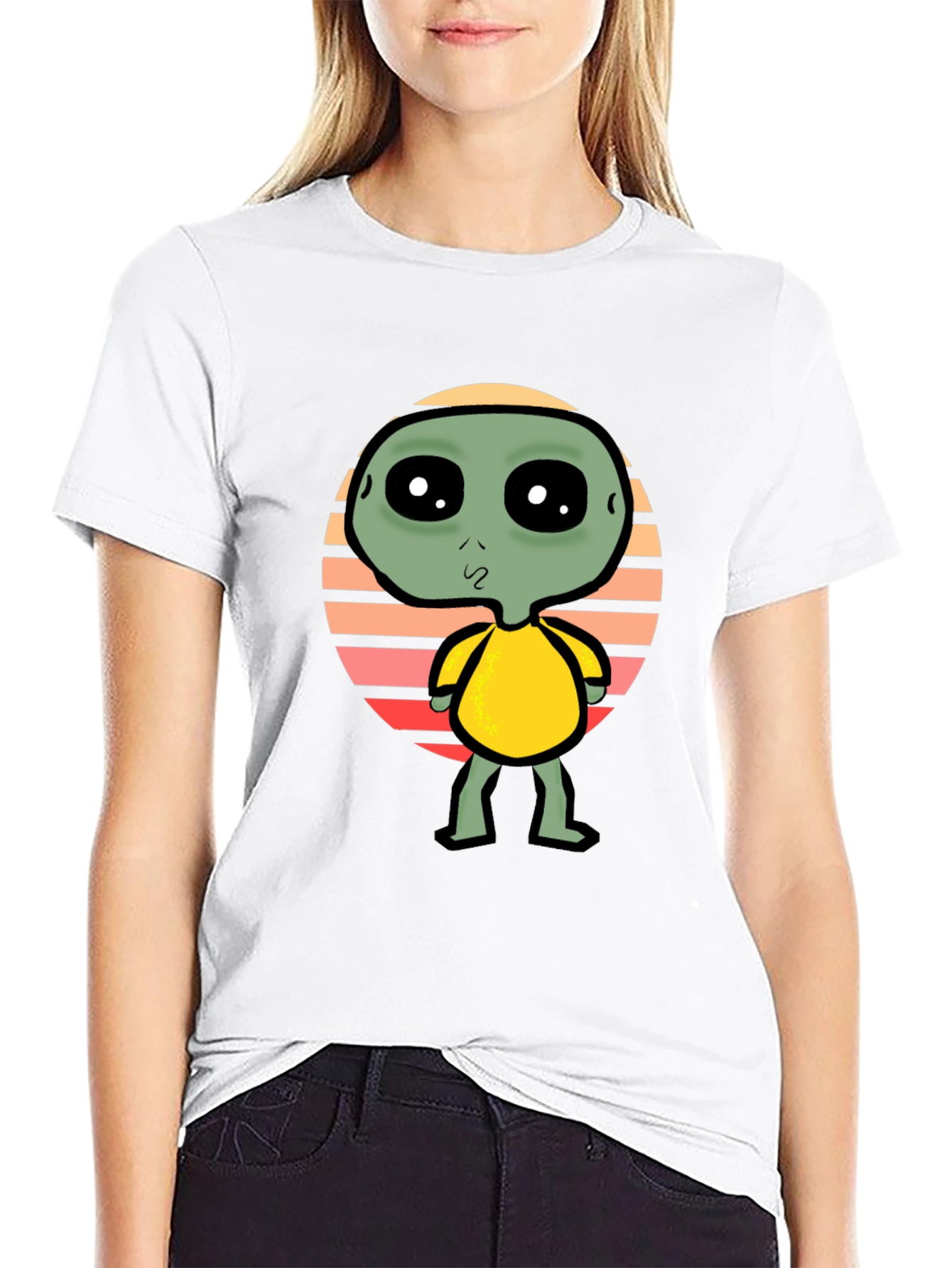 Alien Graphic Tee - Retro Style