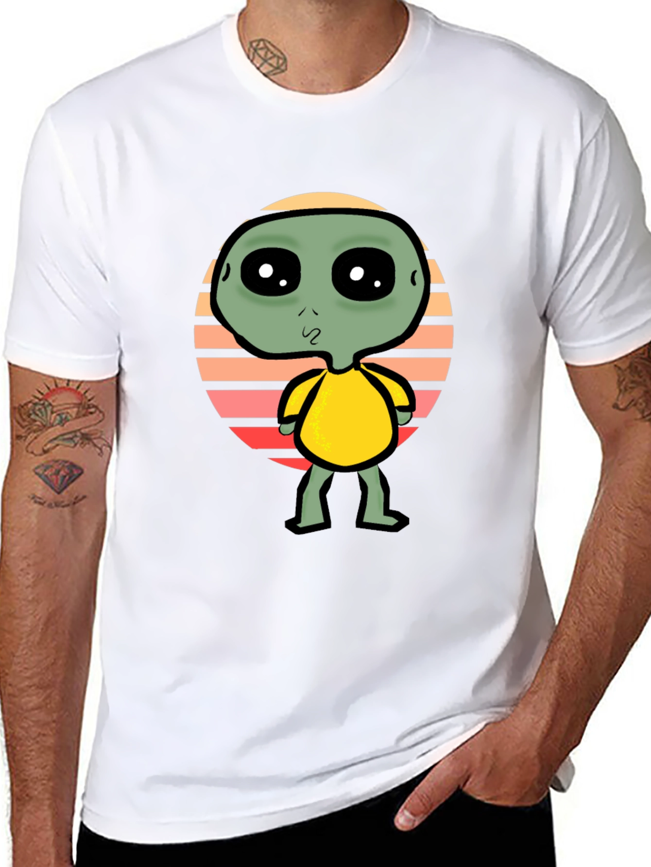 Alien Graphic Tee - Retro Style