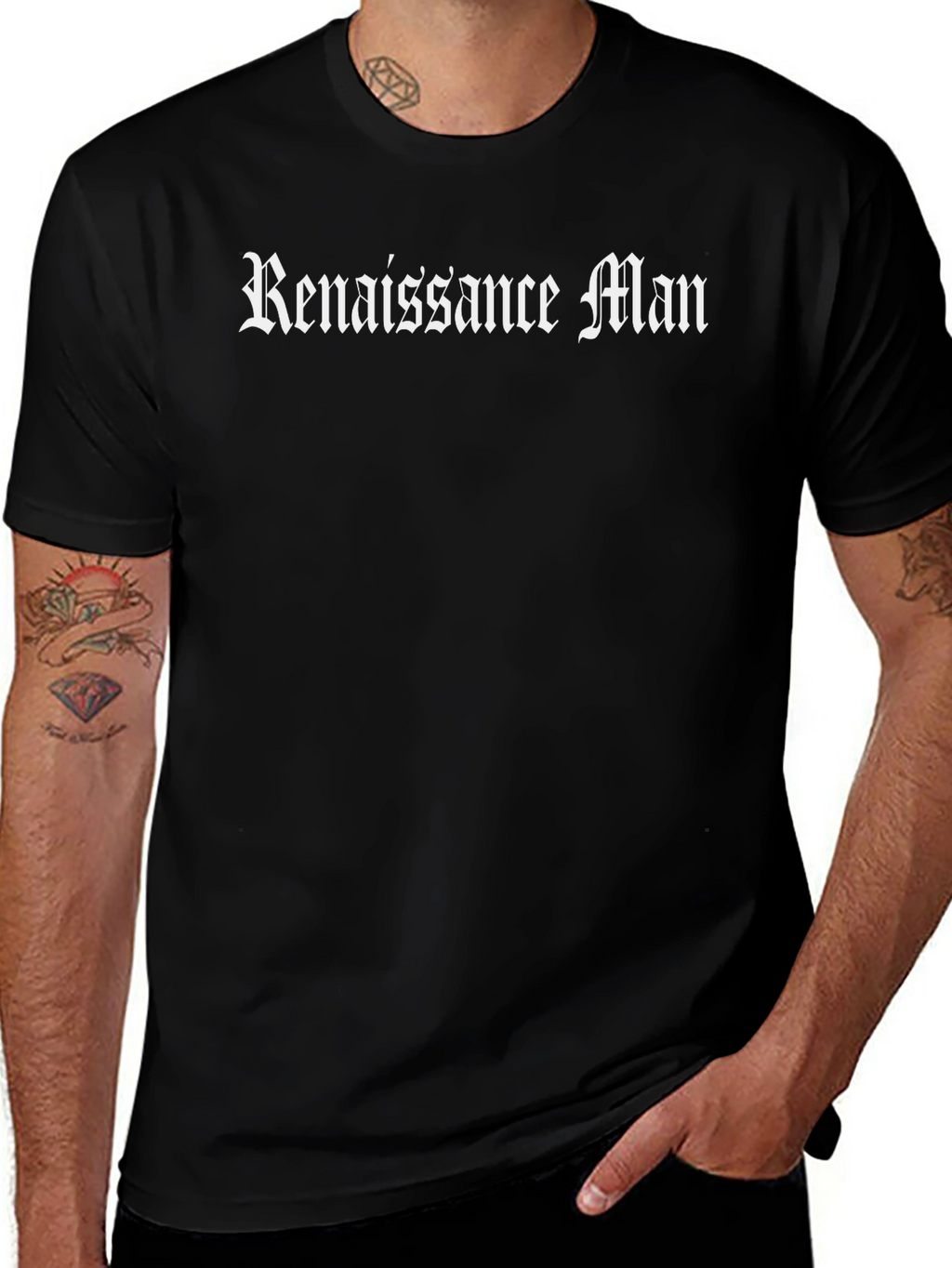 Renaissance Man Graphic Tee - Stylish Black T-Shirt