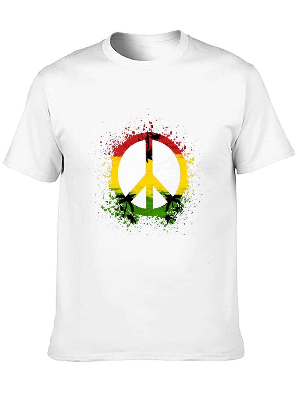 Rasta Peace Sign T-Shirt - Reggae Vibes