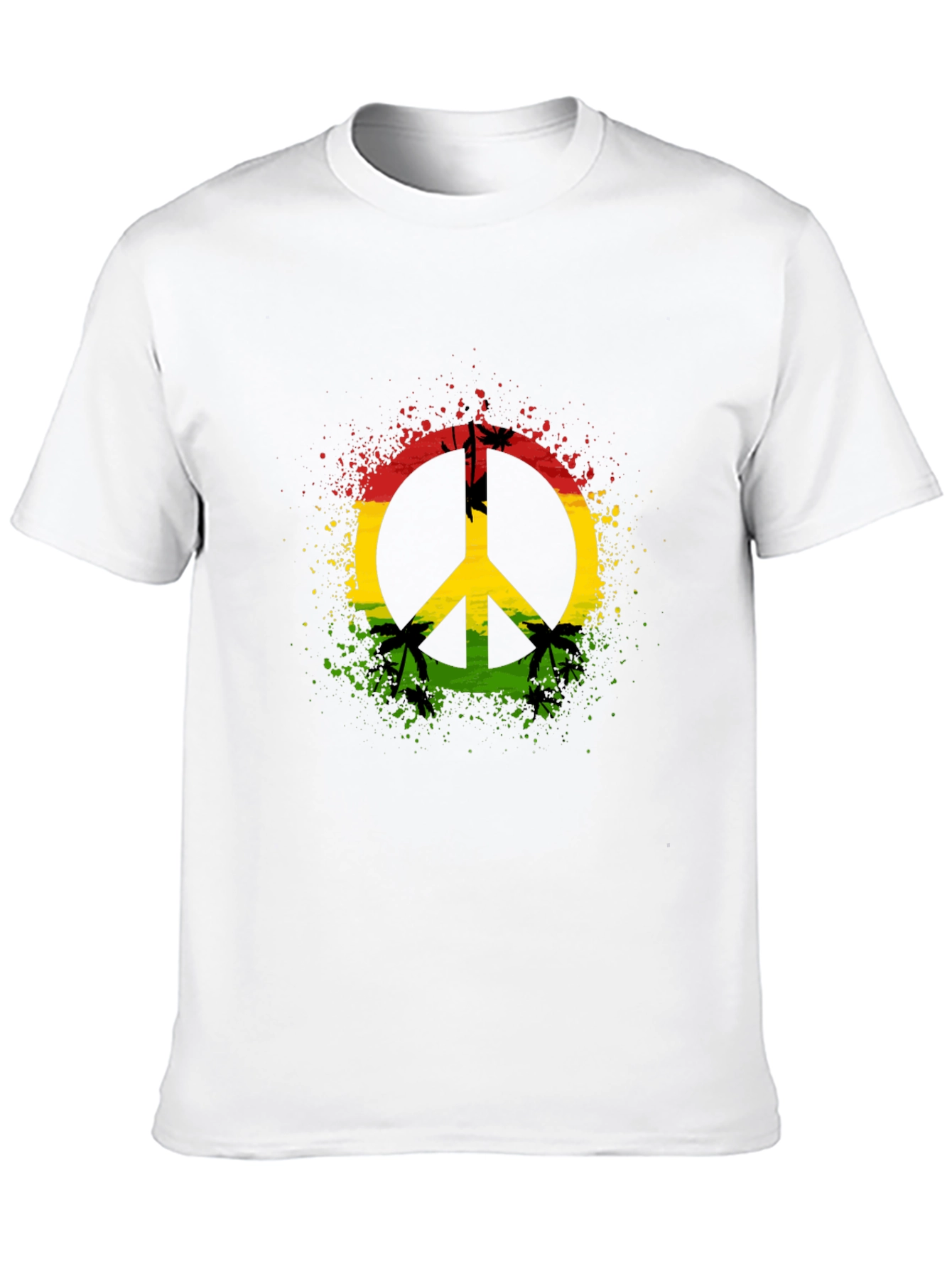 Rasta Peace Sign T-Shirt - Reggae Vibes