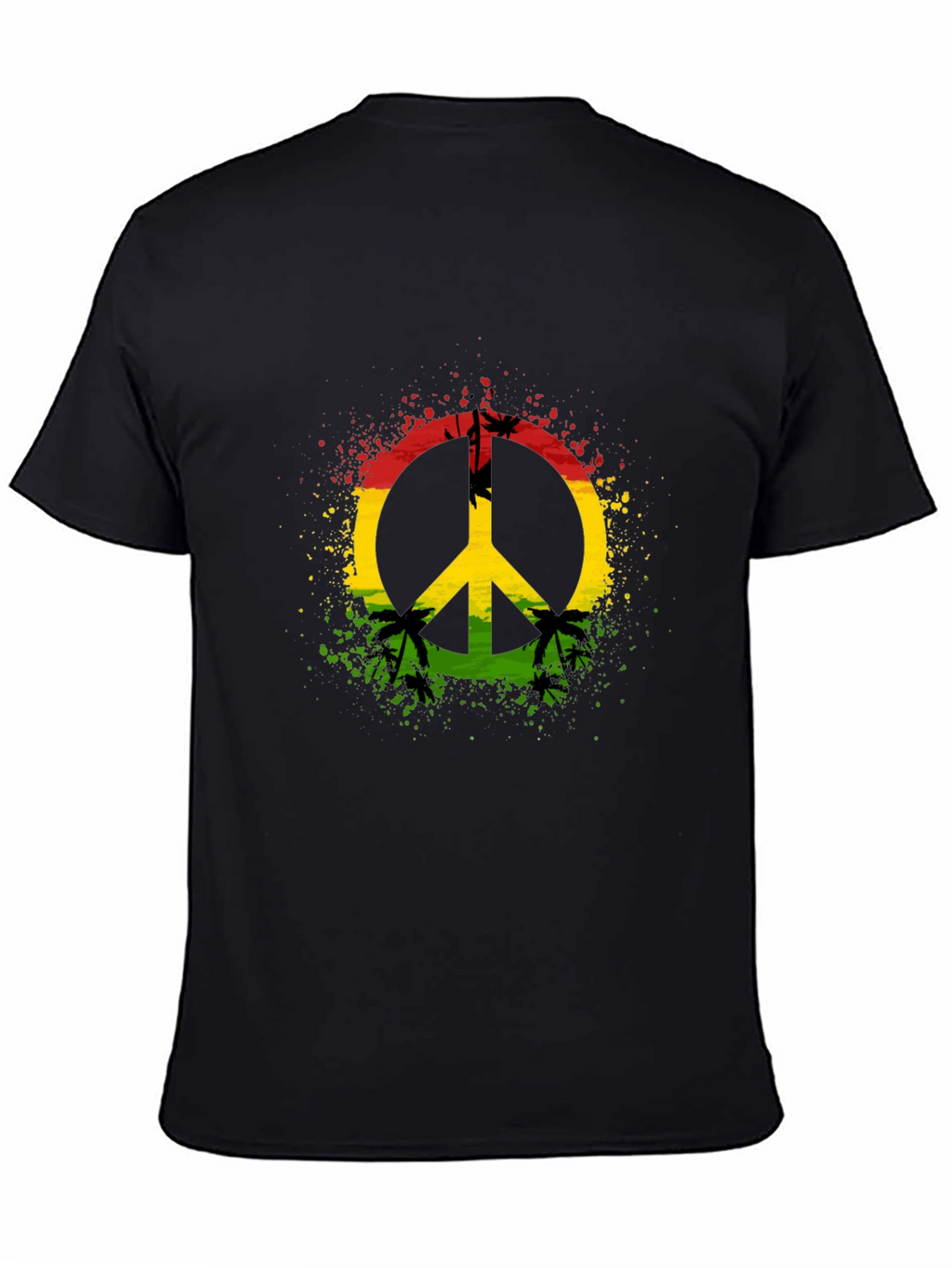 Rasta Peace Sign T-Shirt - Reggae Vibes