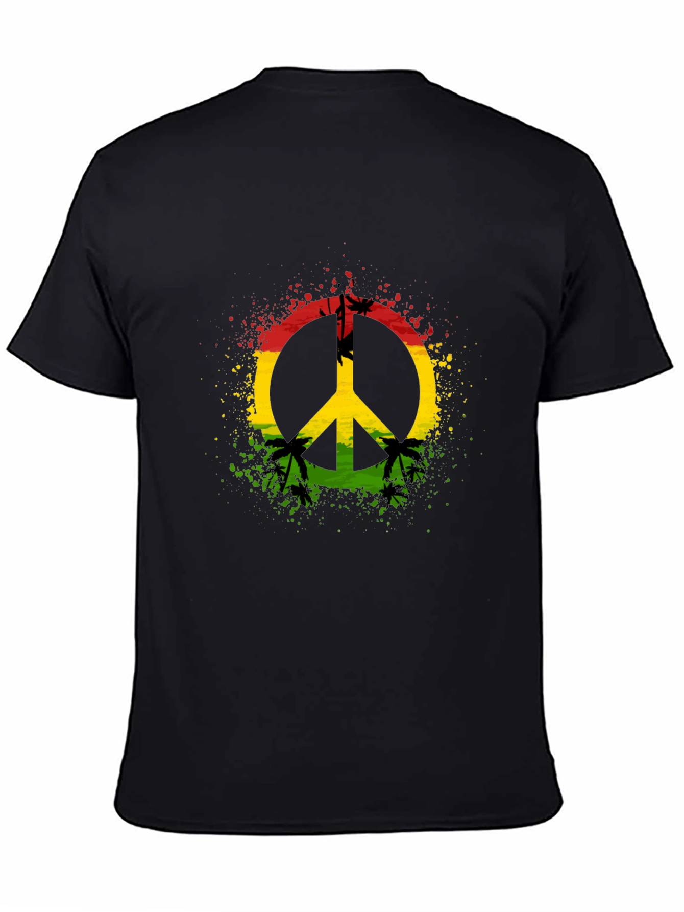 Rasta Peace Sign T-Shirt - Reggae Vibes