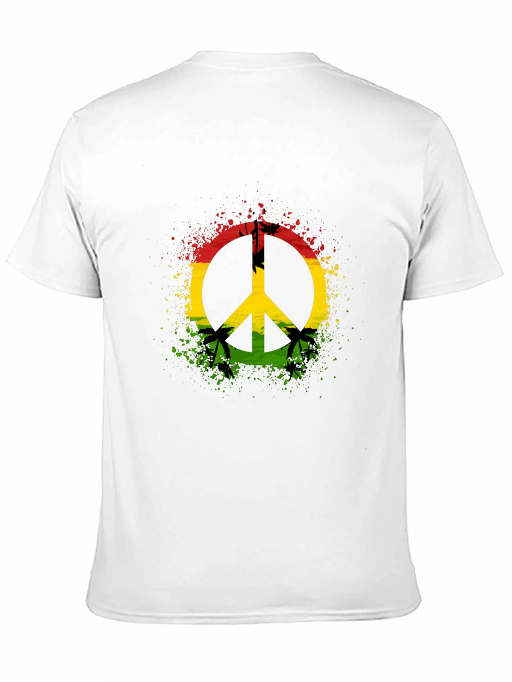 Rasta Peace Sign T-Shirt - Reggae Vibes