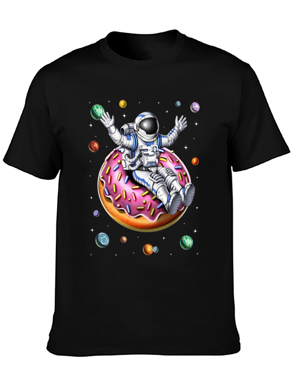 Astronaut Donut Ride Graphic Tee