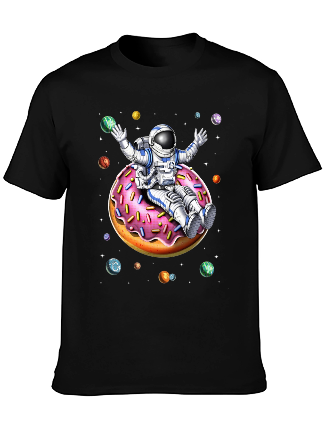 Astronaut Donut Ride Graphic Tee