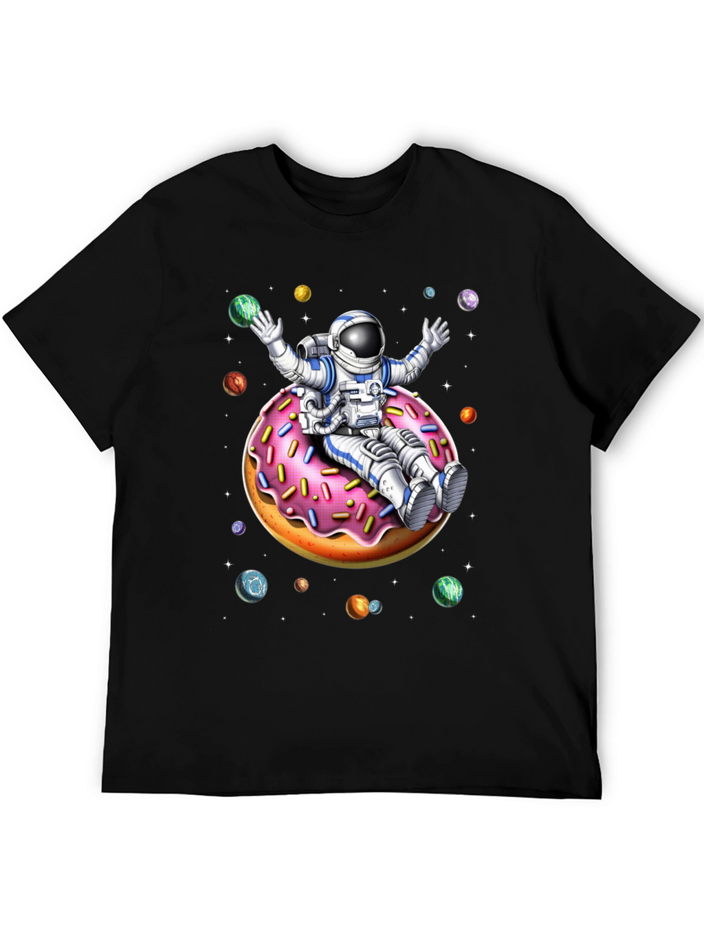 Astronaut Donut Ride Graphic Tee