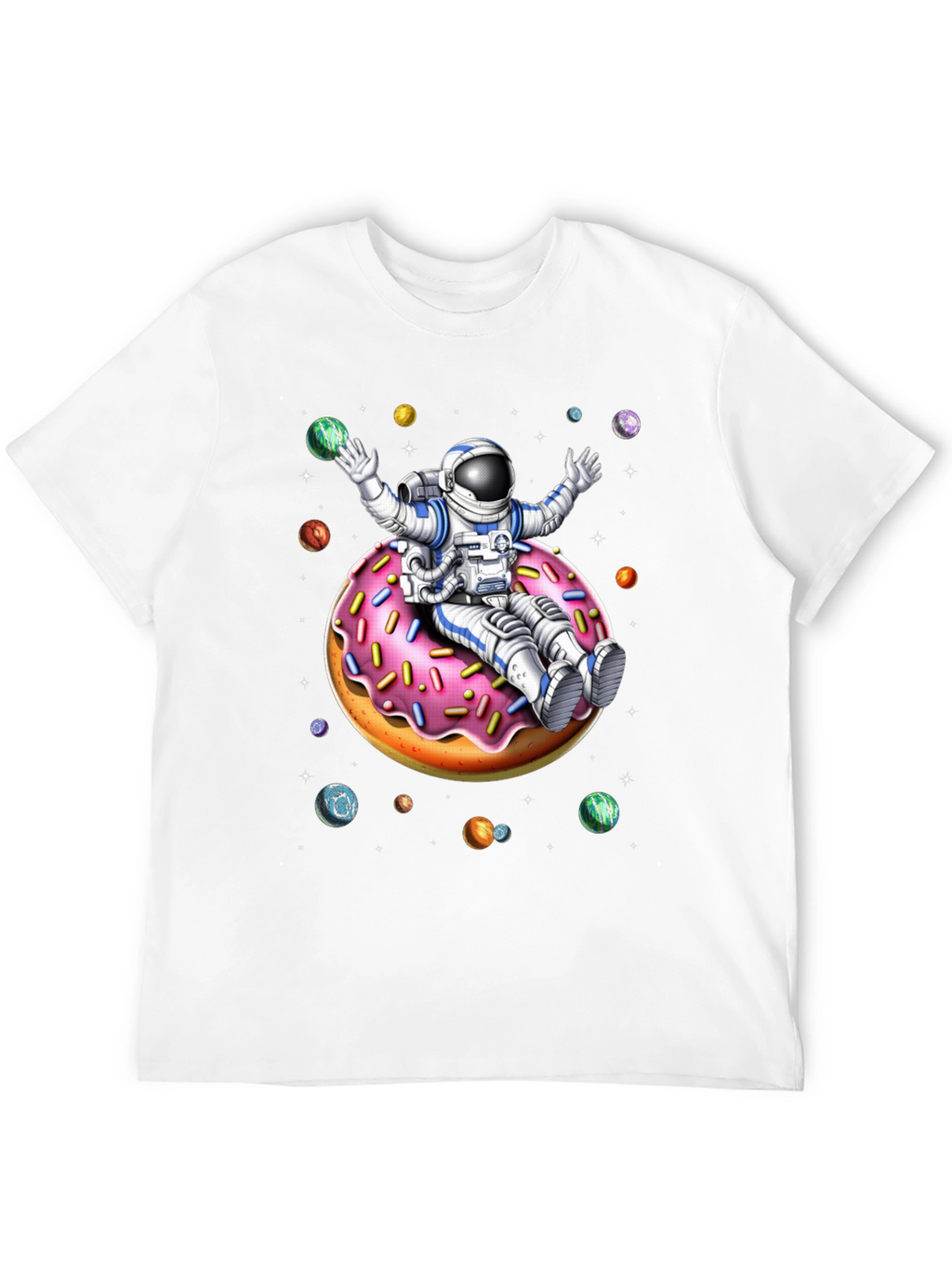 Astronaut Donut Ride Graphic Tee