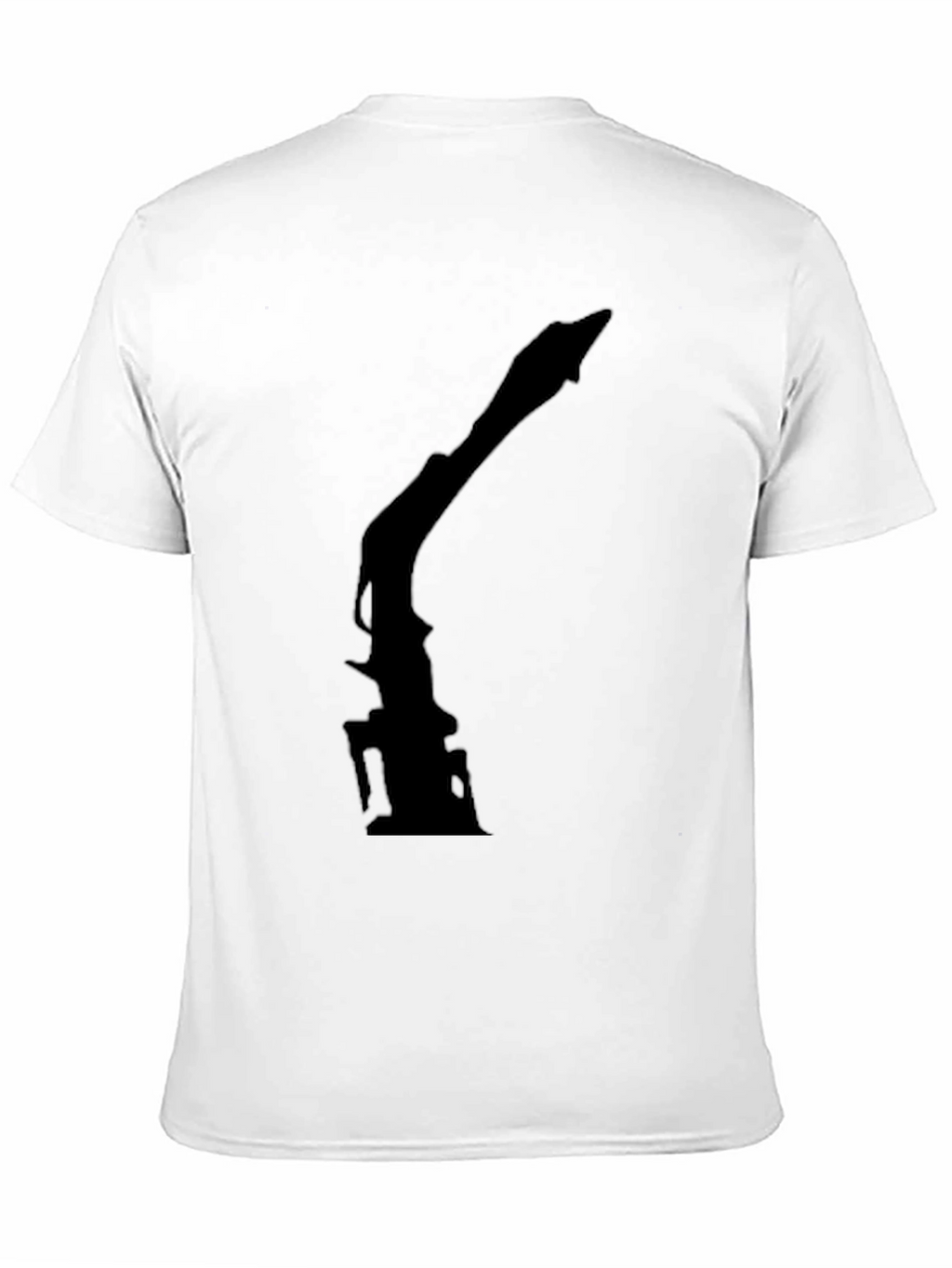 Silhouette Crane T-Shirt - Modern Black Tee