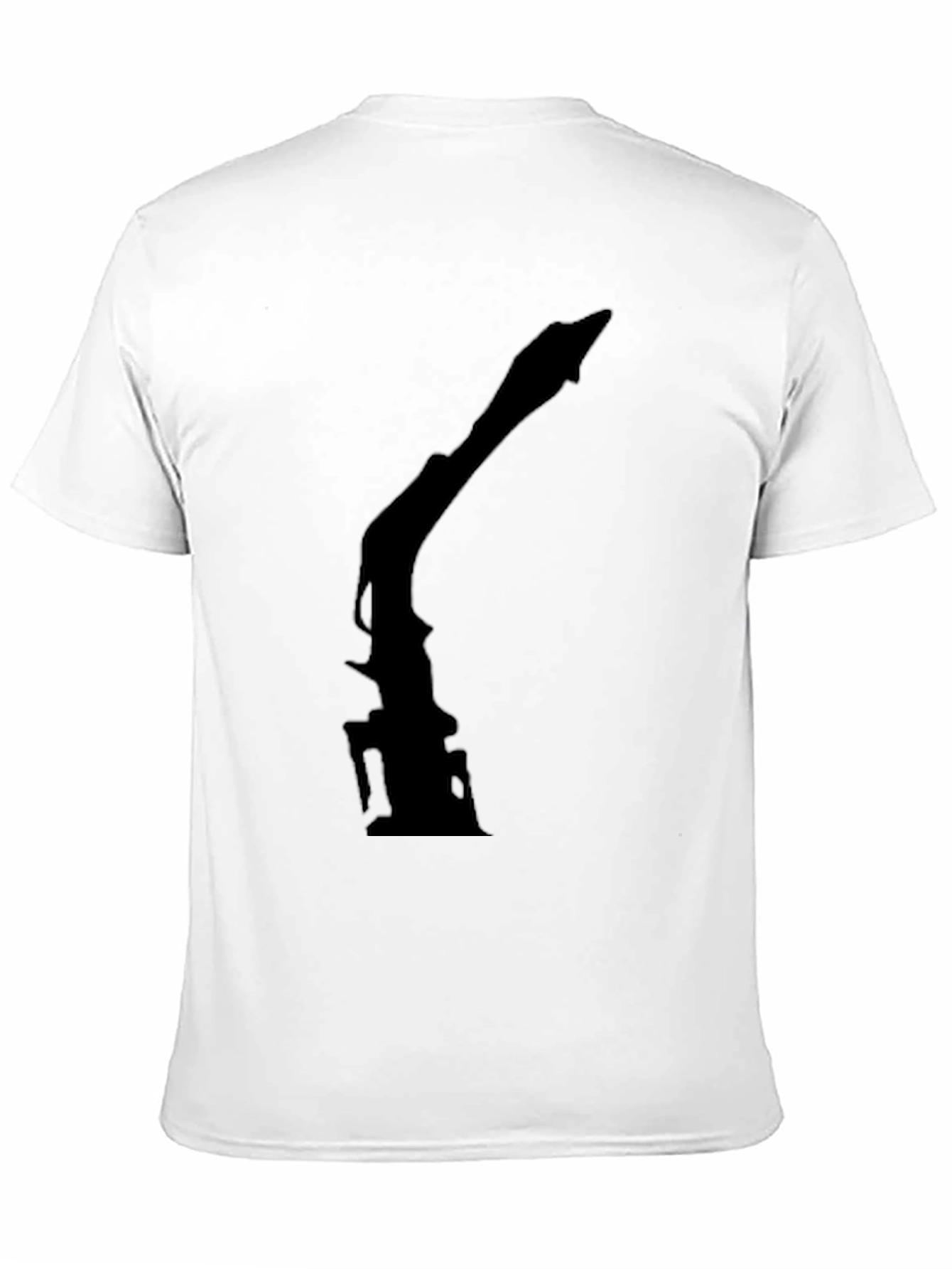 Silhouette Crane T-Shirt - Modern Black Tee