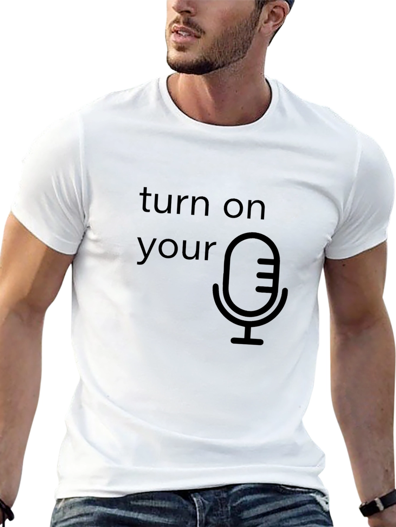 Turn On Your Mic Graphic T-Shirt