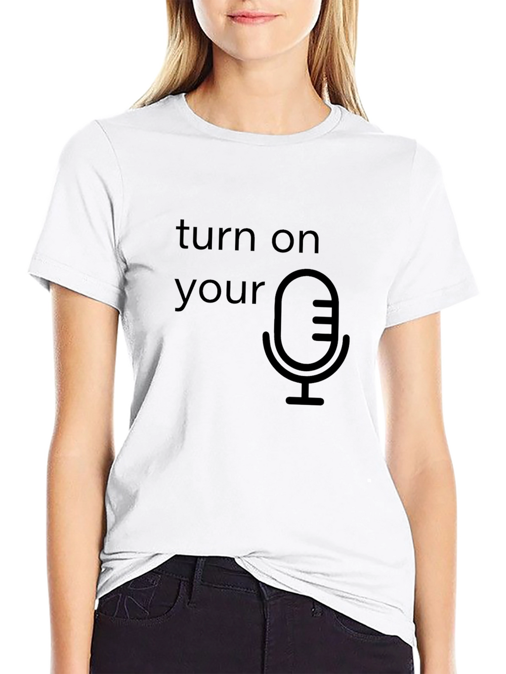 Turn On Your Mic Graphic T-Shirt