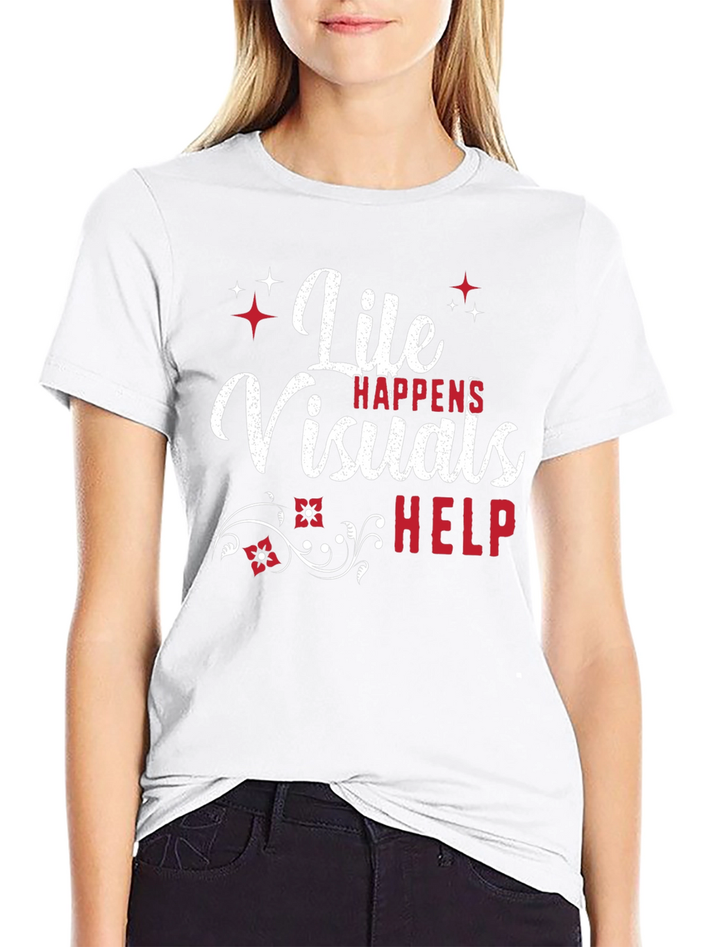 Life Visuals Help Graphic Tee