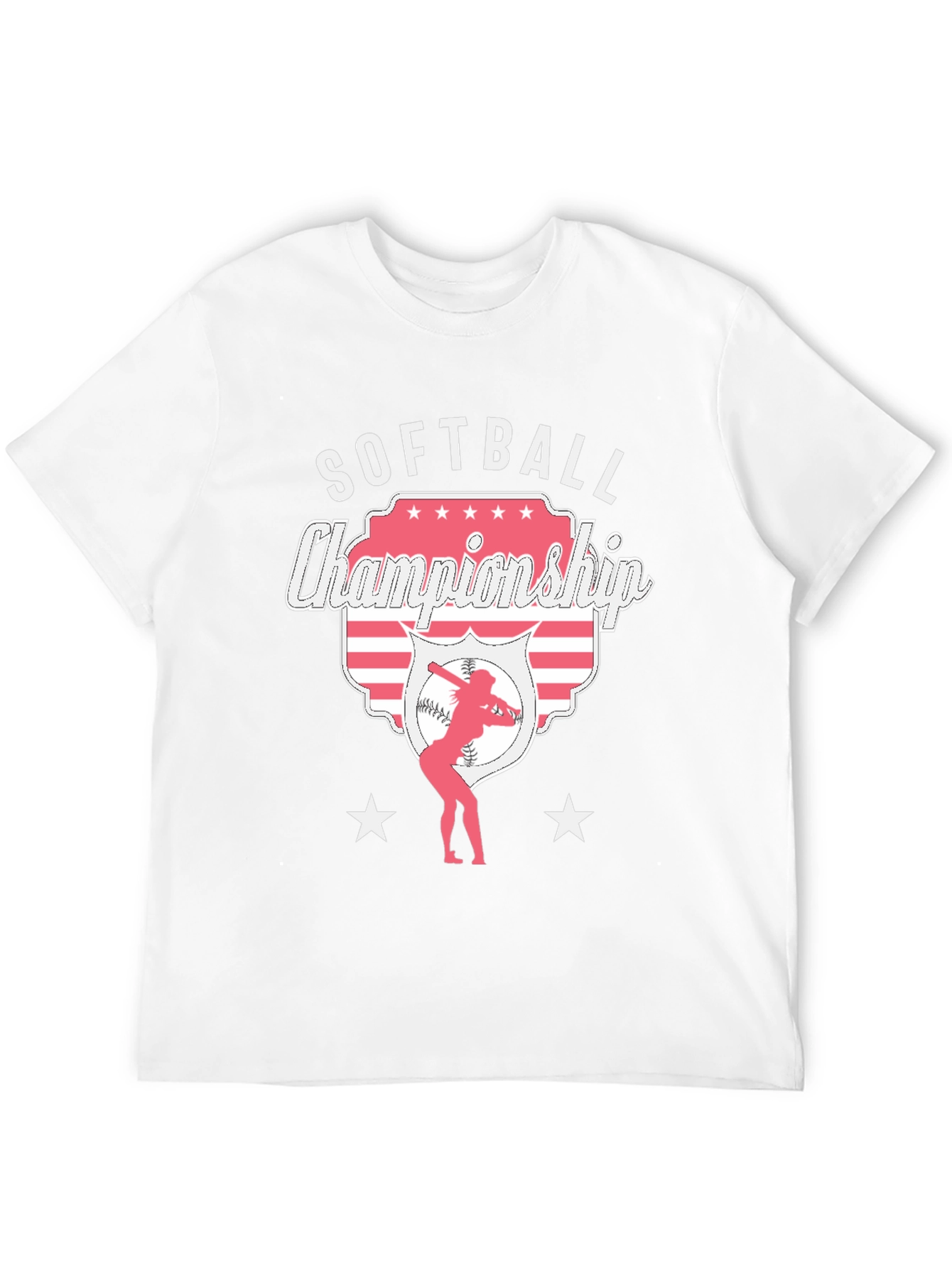 Softball Championship Black T-Shirt