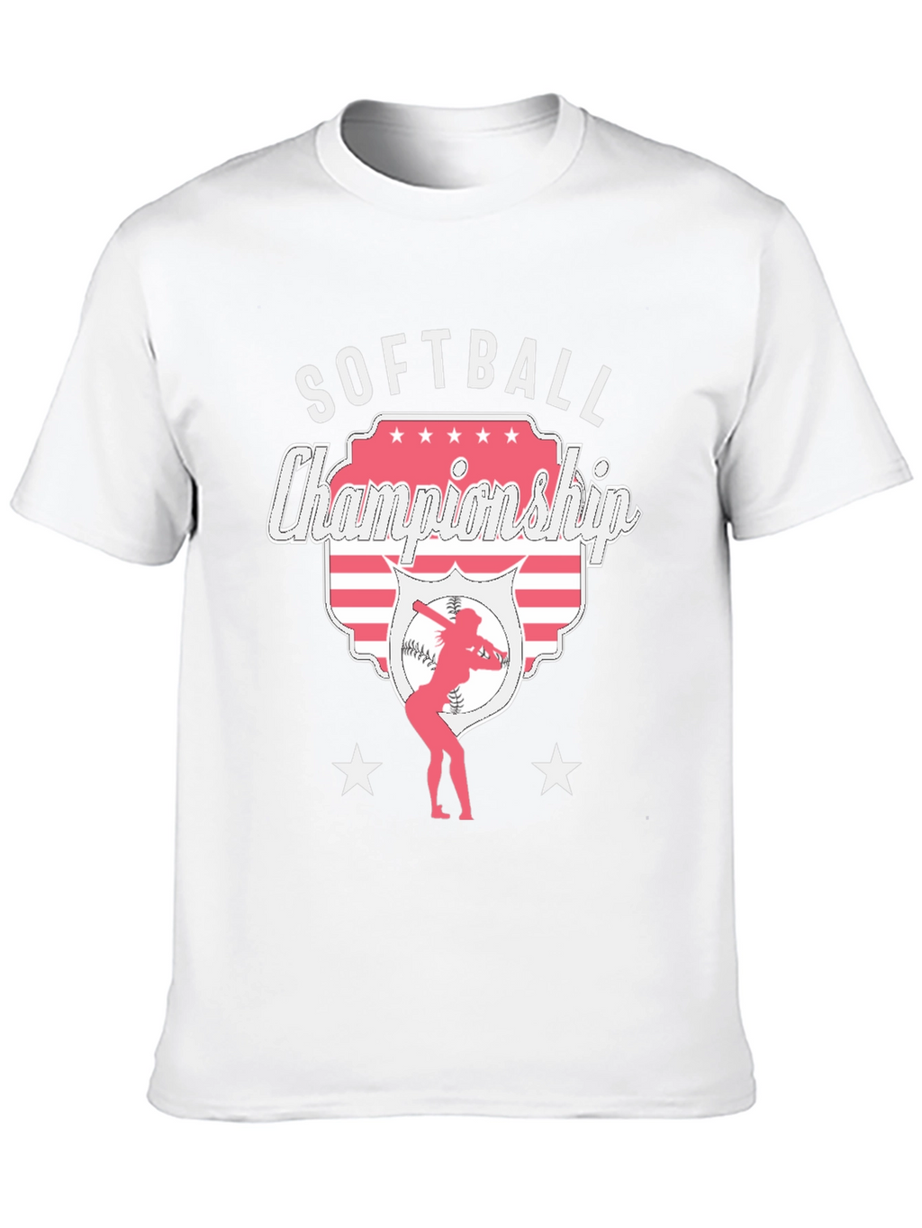 Softball Championship Black T-Shirt