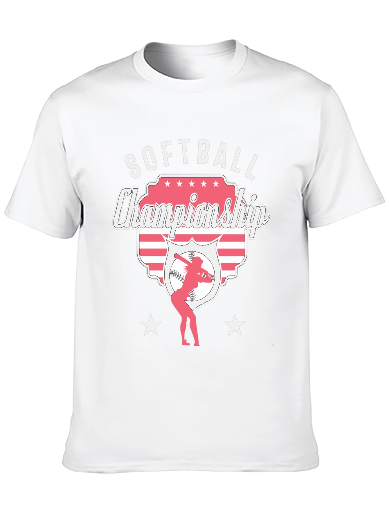 Softball Championship Black T-Shirt