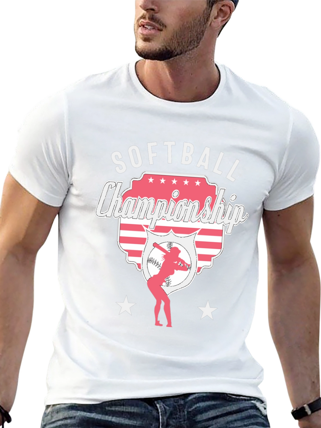 Softball Championship Black T-Shirt