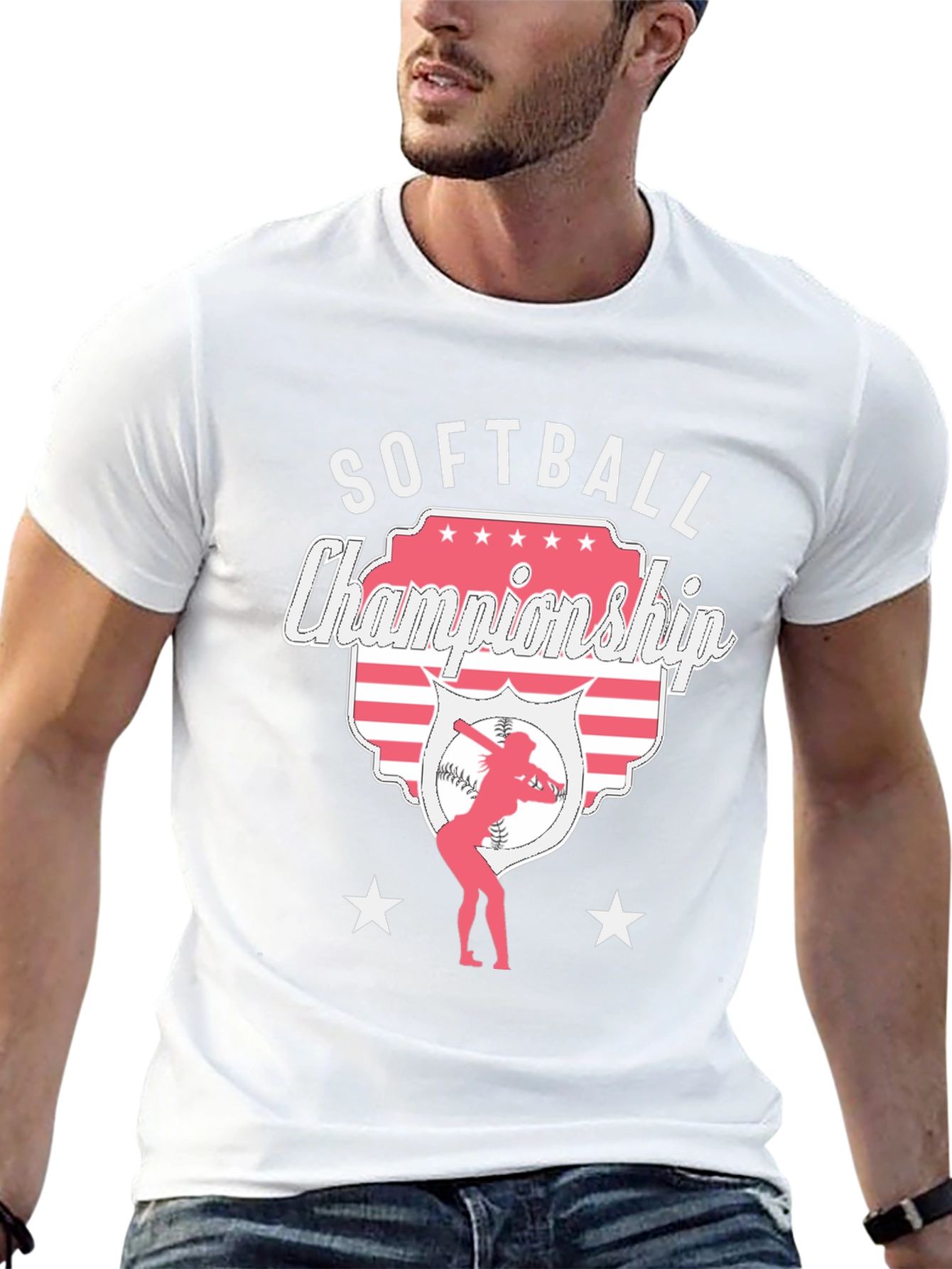 Softball Championship Black T-Shirt