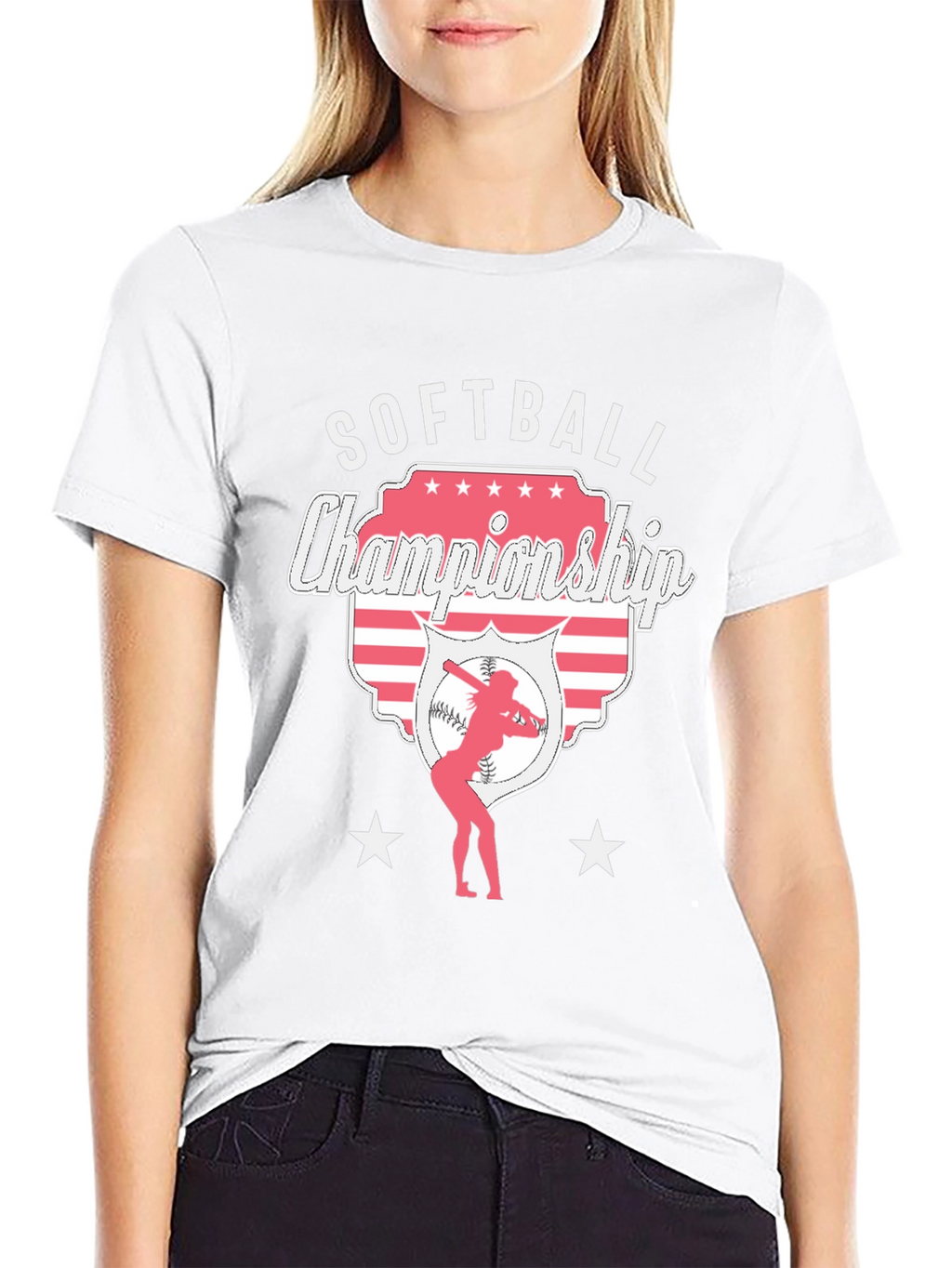 Softball Championship Black T-Shirt