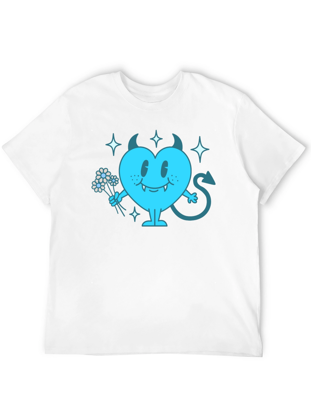Devil Heart Graphic T-Shirt - Fun & Edgy Tee