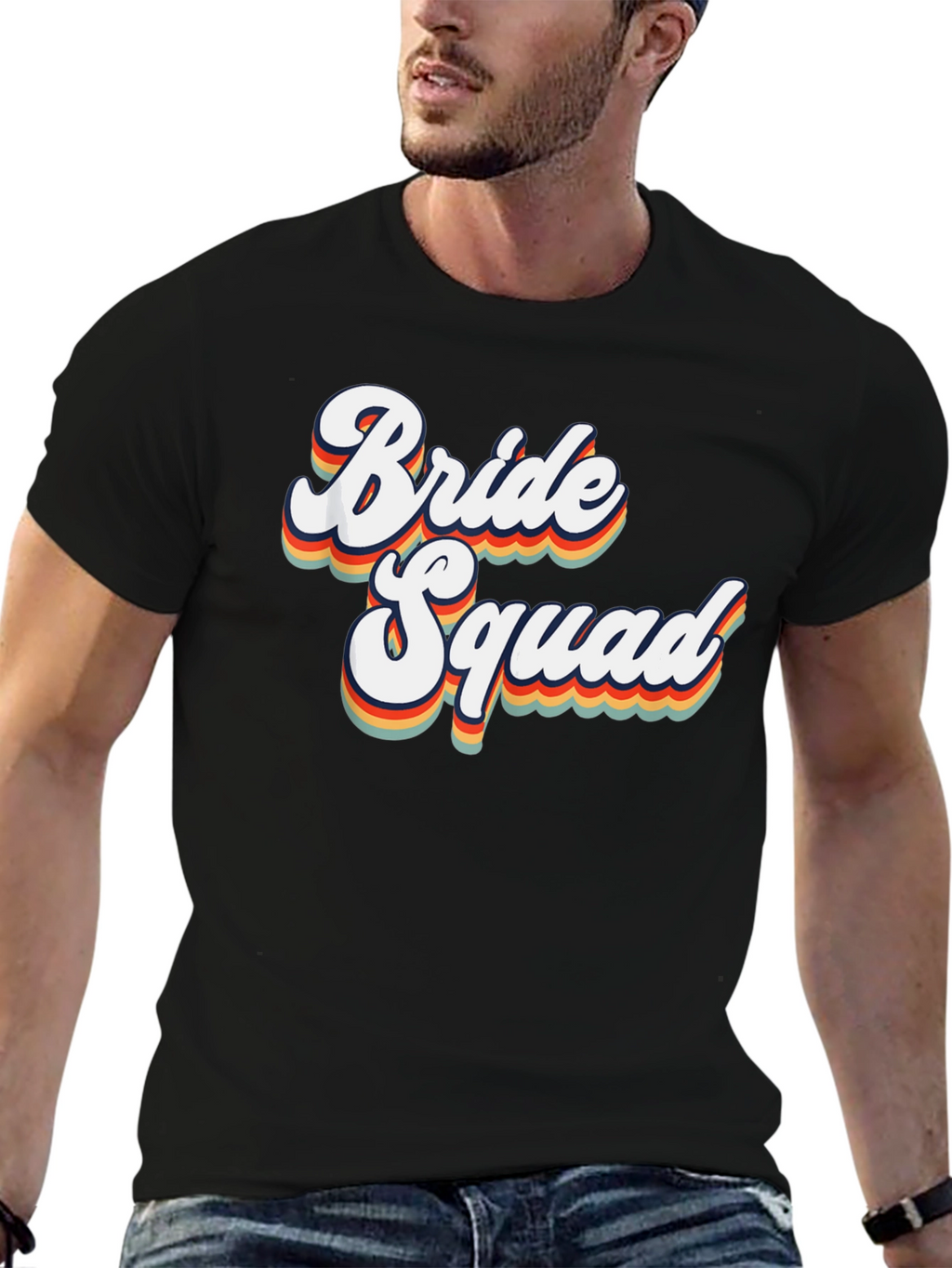 Bride Squad Retro Graphic Tee - Wedding Party Shirt