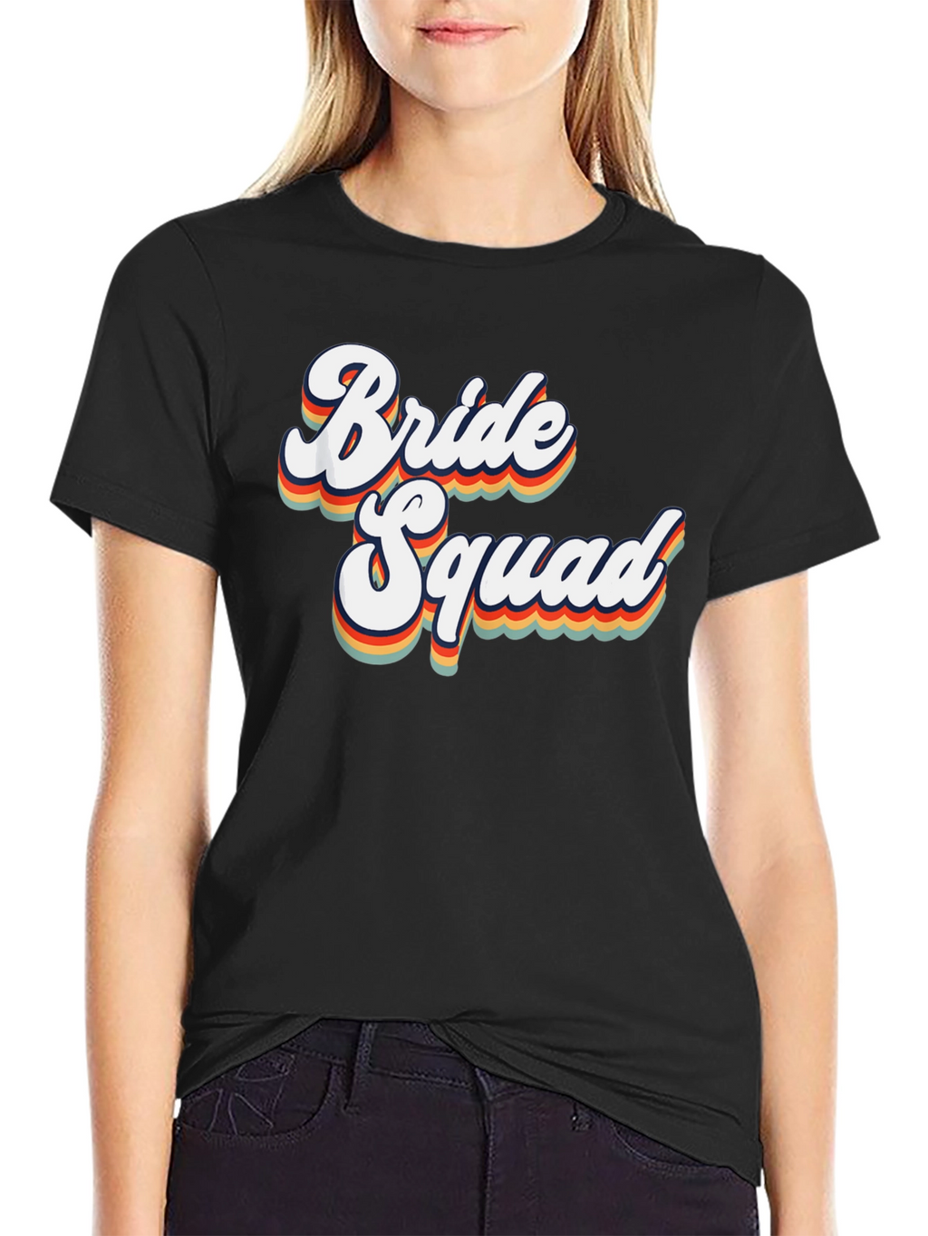 Bride Squad Retro Graphic Tee - Wedding Party Shirt