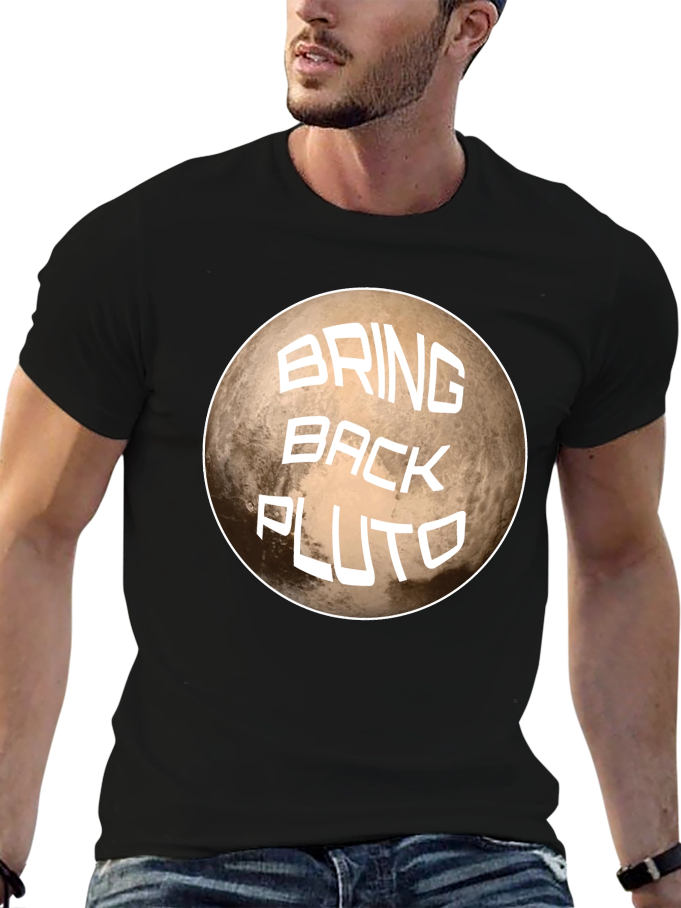Bring Back Pluto Graphic T-Shirt - Space Fan Tee