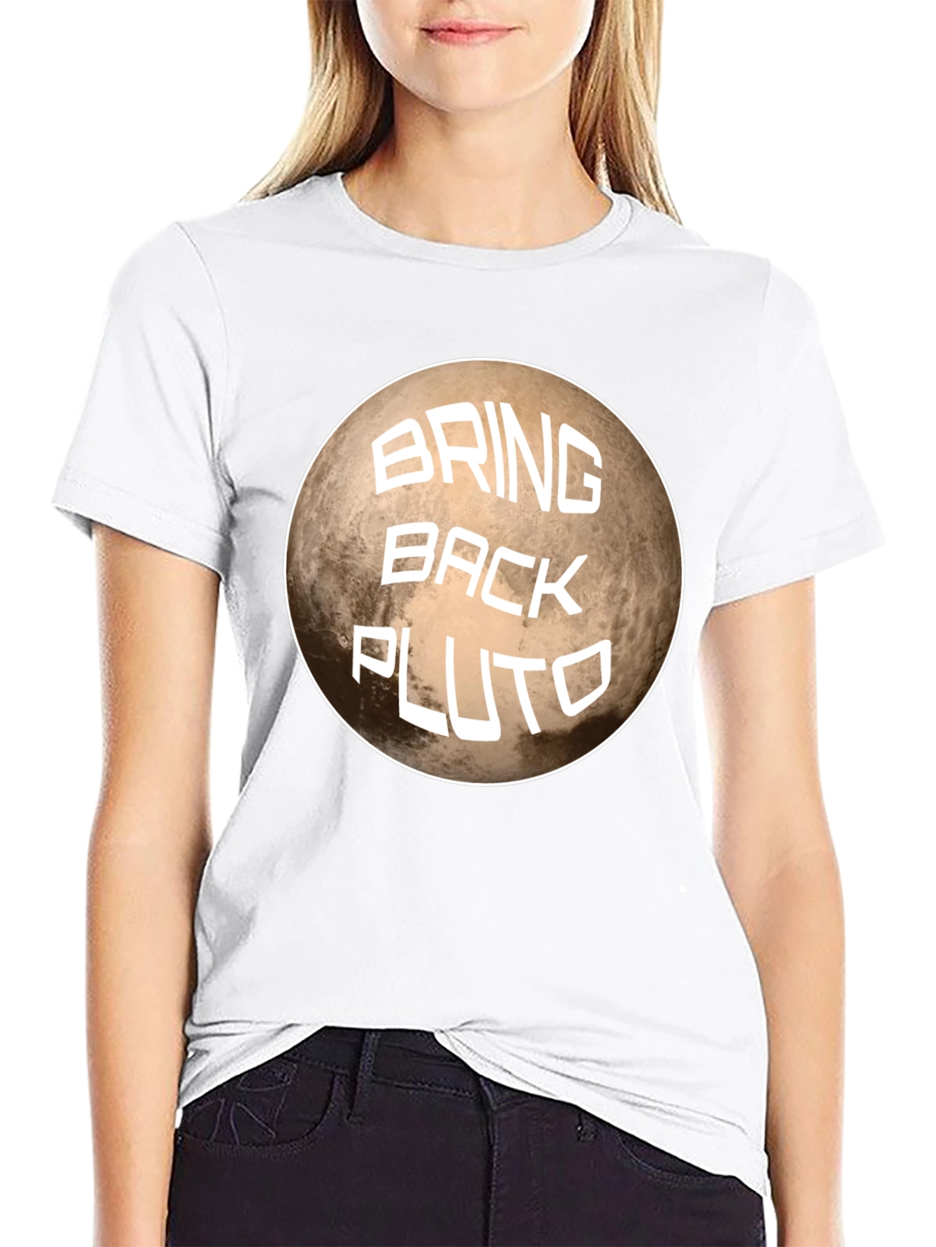 Bring Back Pluto Graphic T-Shirt - Space Fan Tee