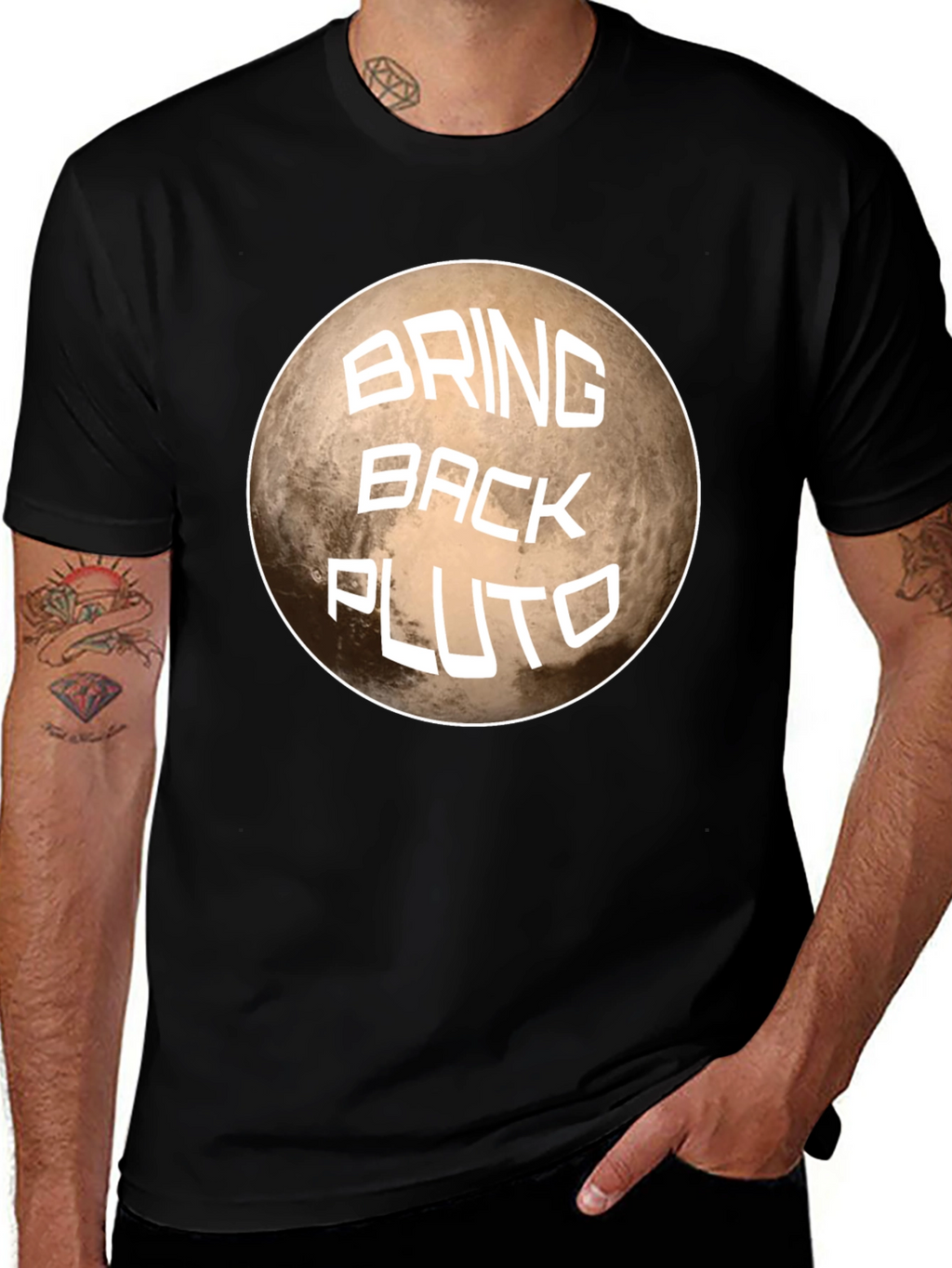 Bring Back Pluto Graphic T-Shirt - Space Fan Tee