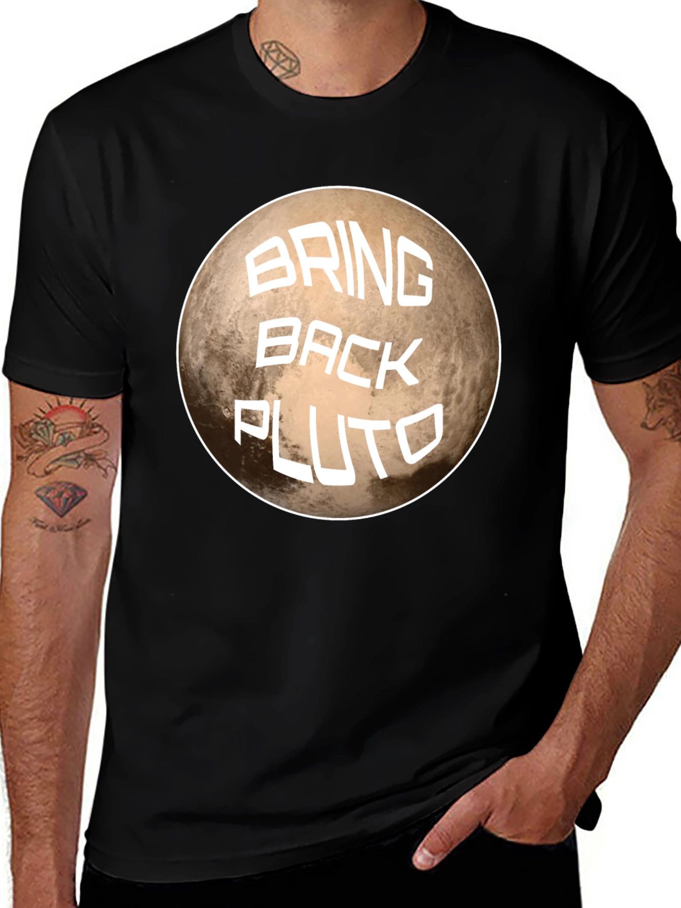 Bring Back Pluto Graphic T-Shirt - Space Fan Tee