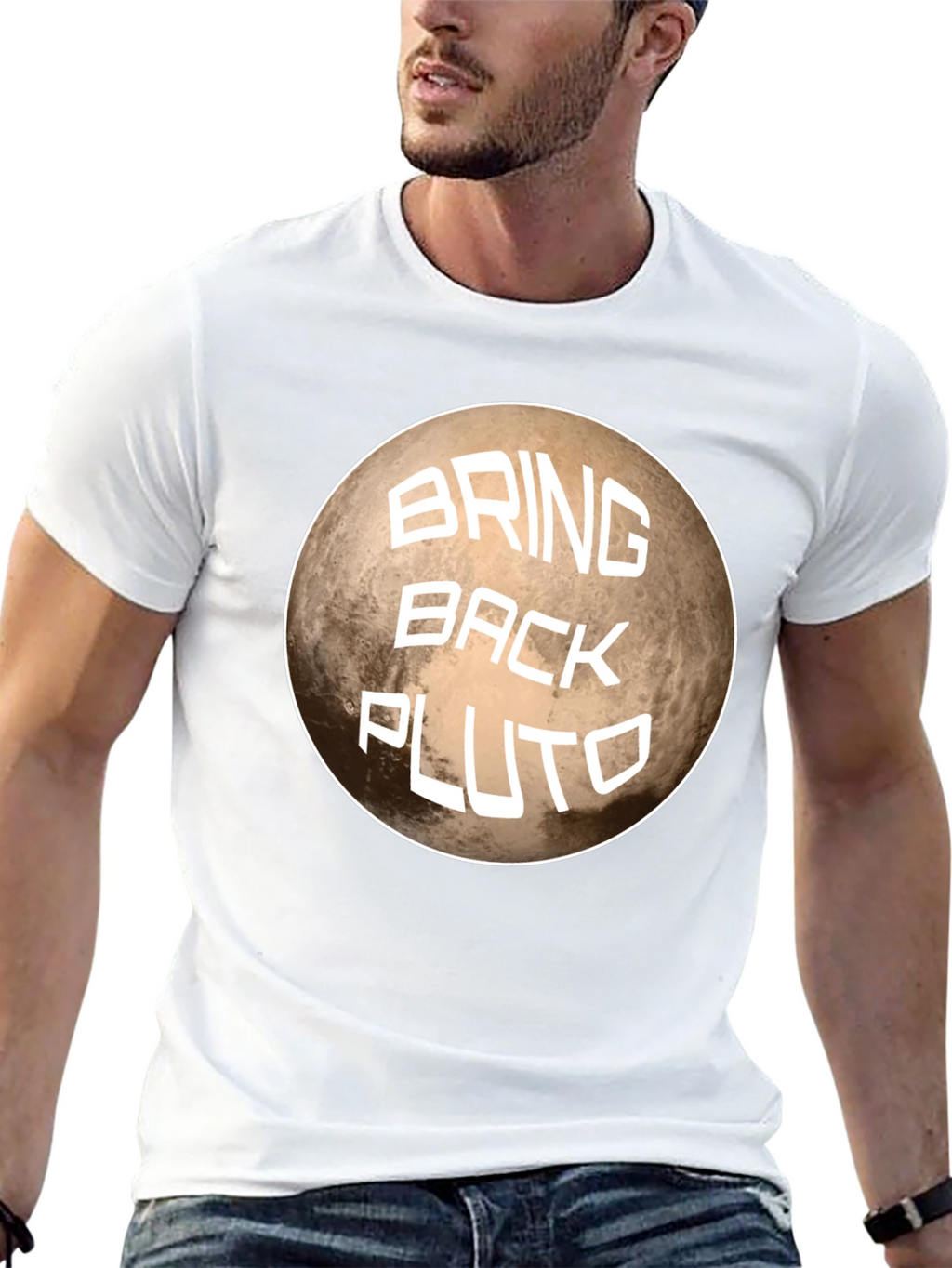 Bring Back Pluto Graphic T-Shirt - Space Fan Tee