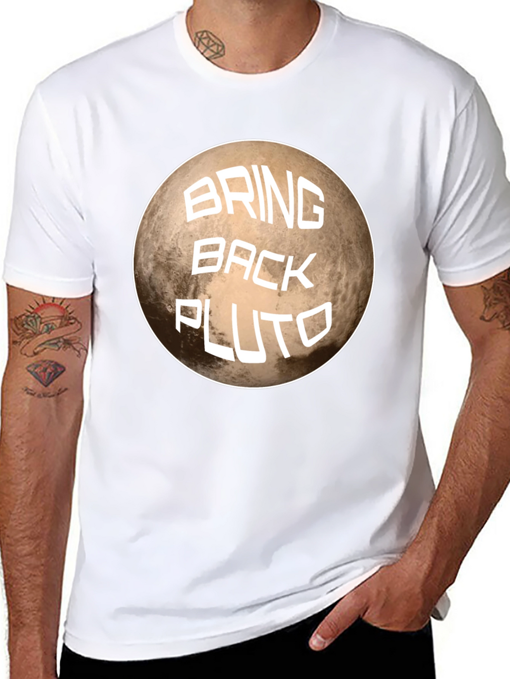 Bring Back Pluto Graphic T-Shirt - Space Fan Tee