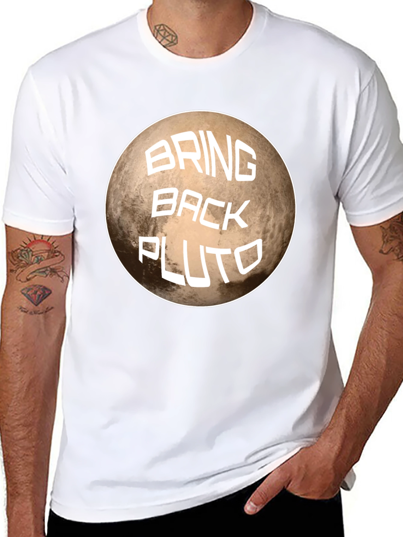 Bring Back Pluto Graphic T-Shirt - Space Fan Tee