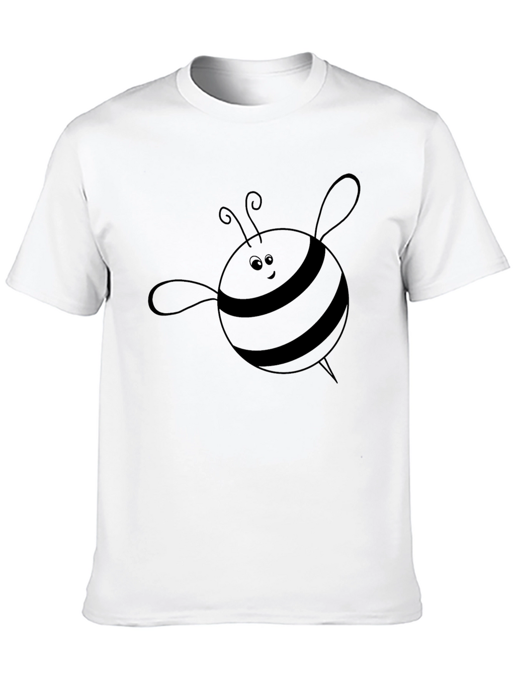 Mens Black Bee Graphic Tee