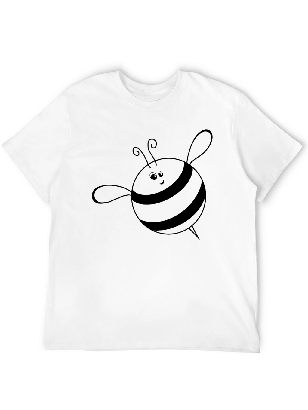 Mens Black Bee Graphic Tee