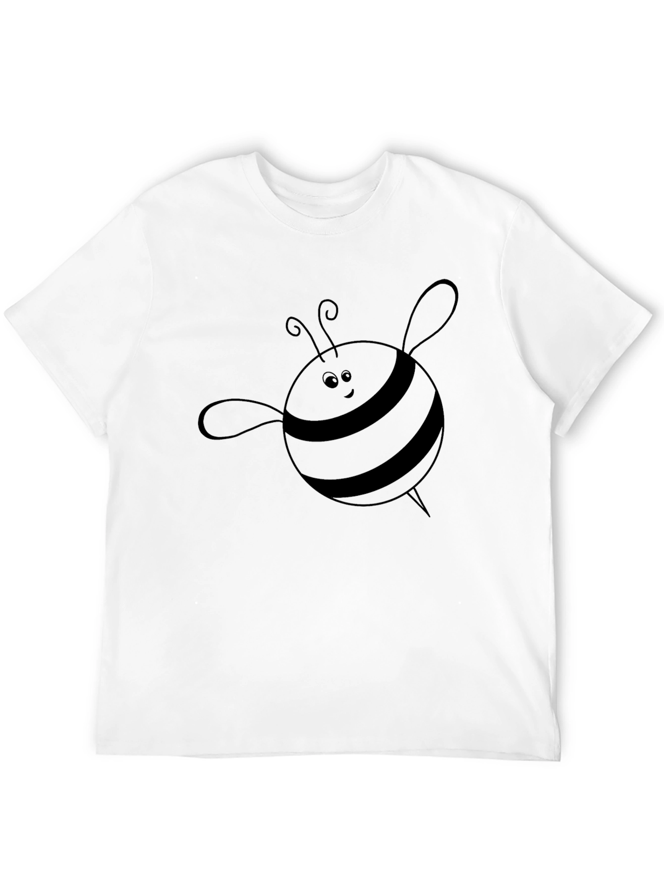 Mens Black Bee Graphic Tee