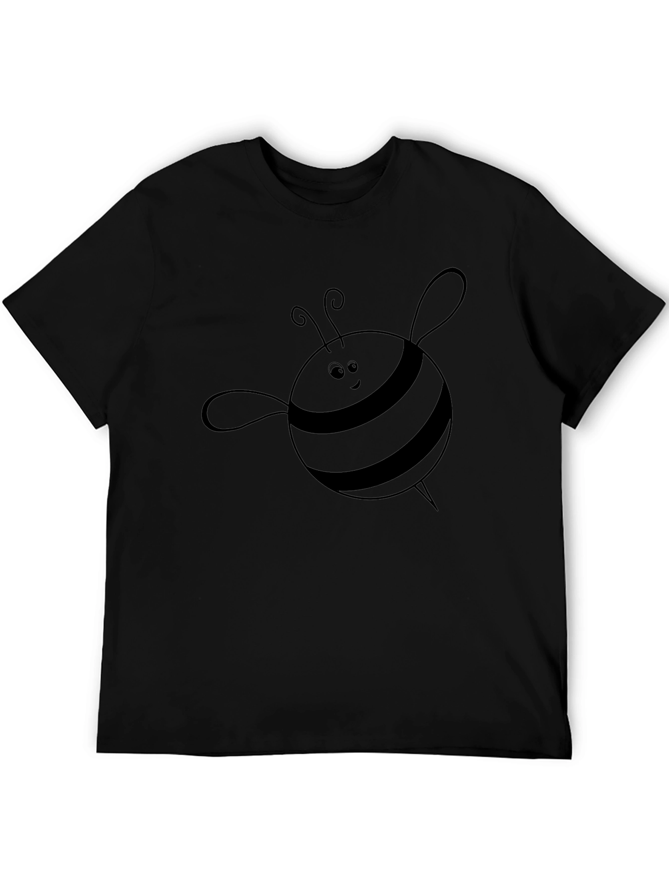 Mens Black Bee Graphic Tee