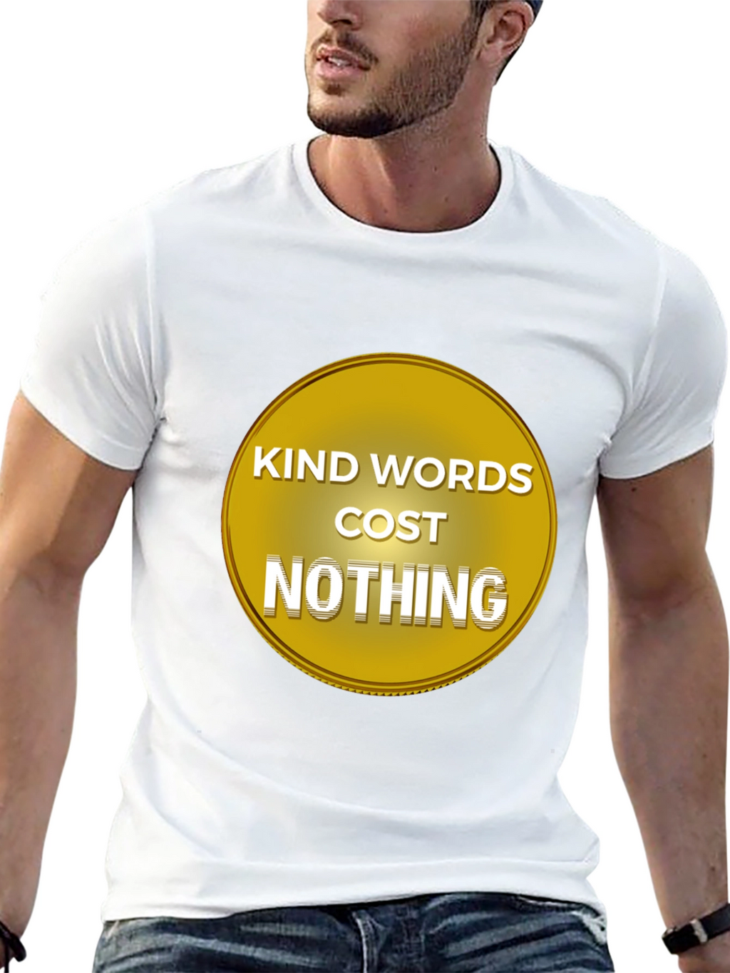 Kind Words Cost Nothing Black T-Shirt