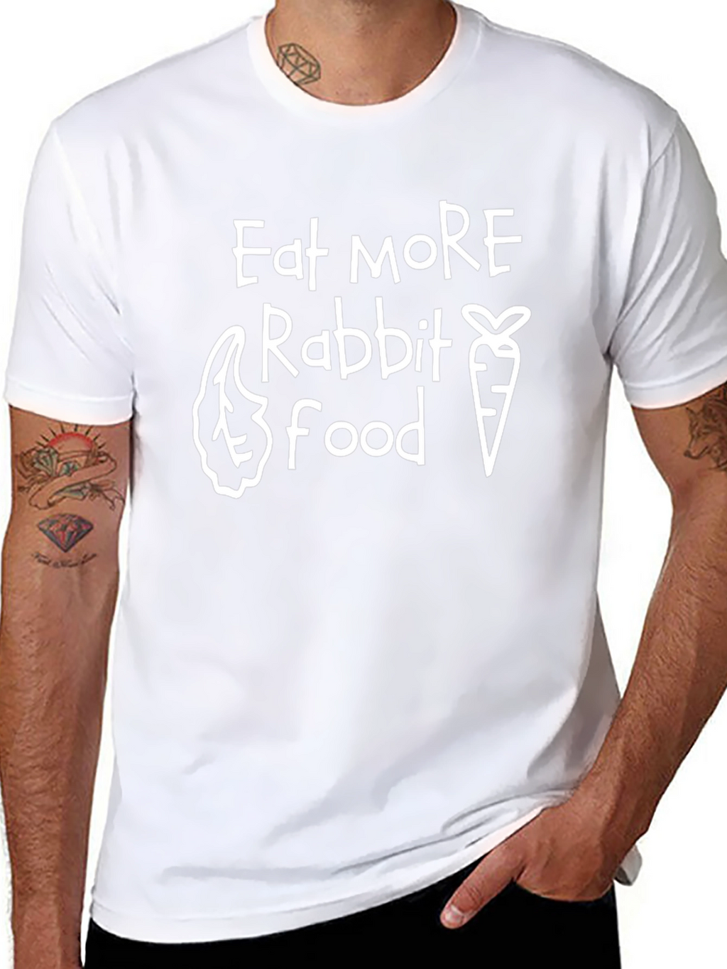 Eat More Rabbit Food Graphic Tee