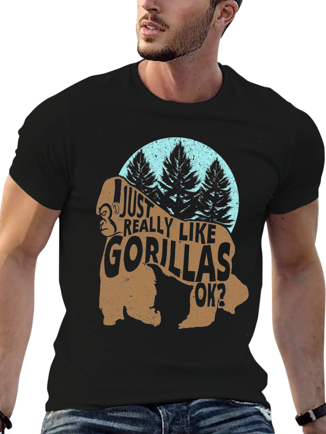 I Just Really Like Gorillas OK? Funny Gorilla T-Shirt