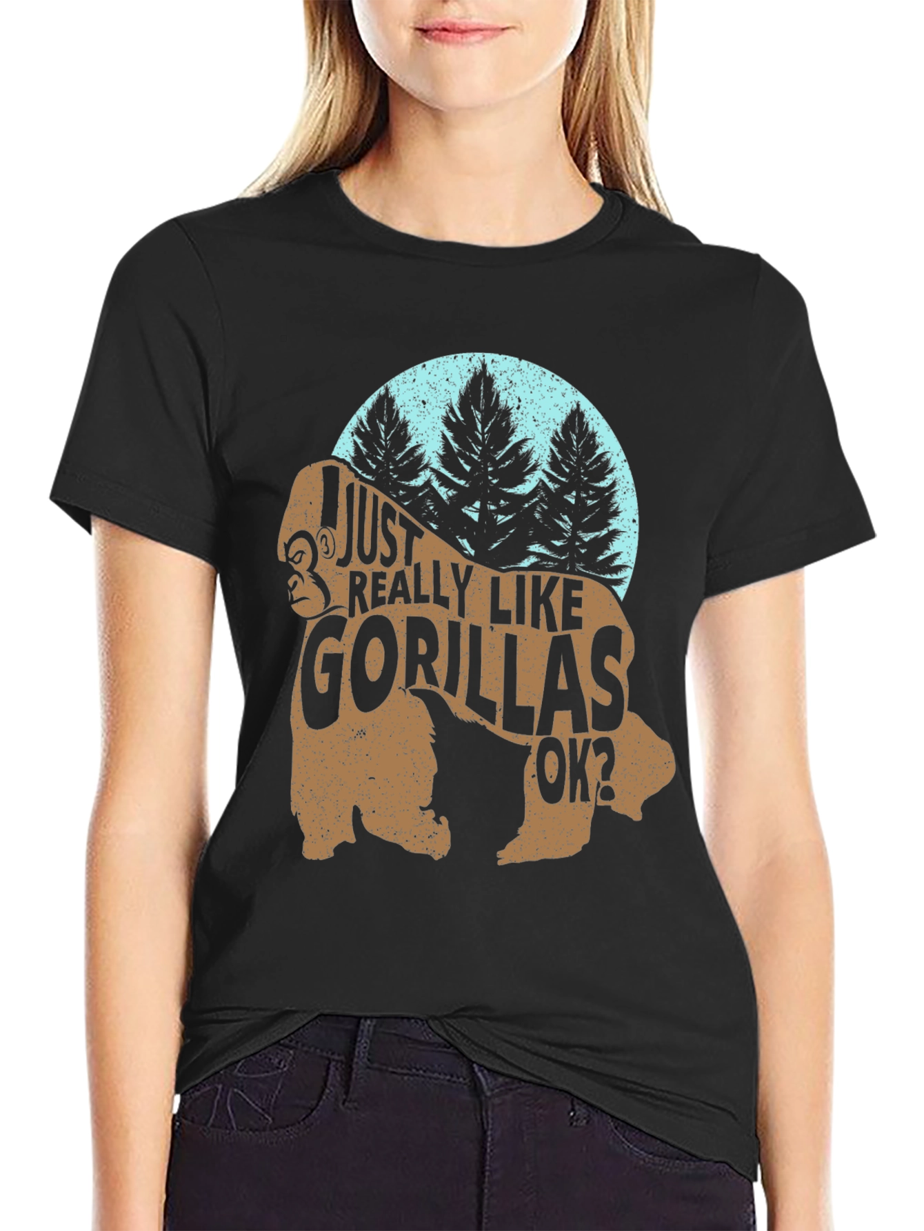 I Just Really Like Gorillas OK? Funny Gorilla T-Shirt
