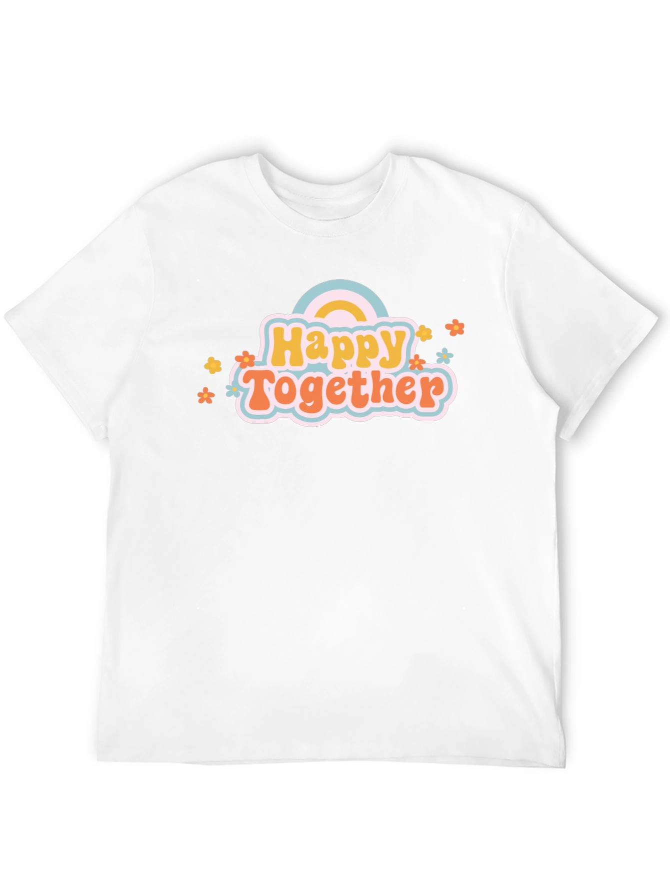 Happy Together Graphic Tee - Cute Rainbow Shirt